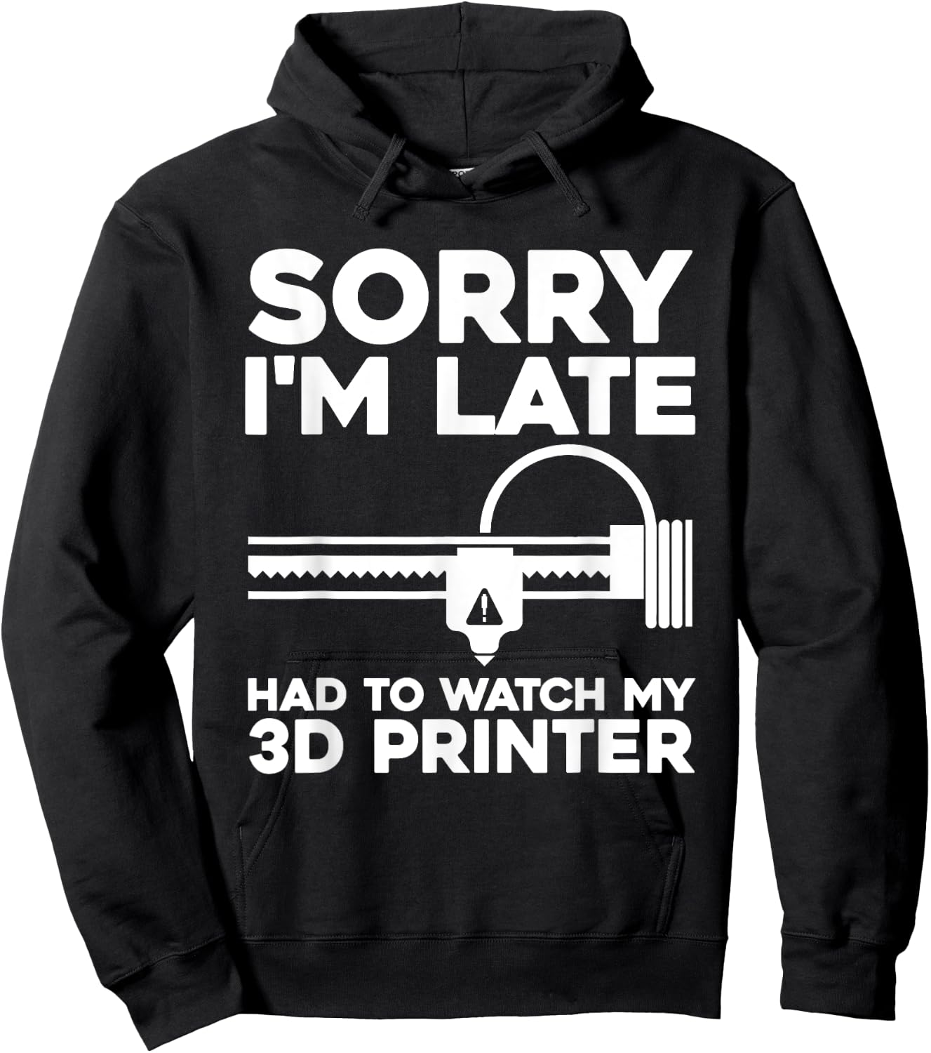 Funny 3D Printer Design Women 3D Printing Printer Hoodie - Hoodie | Black