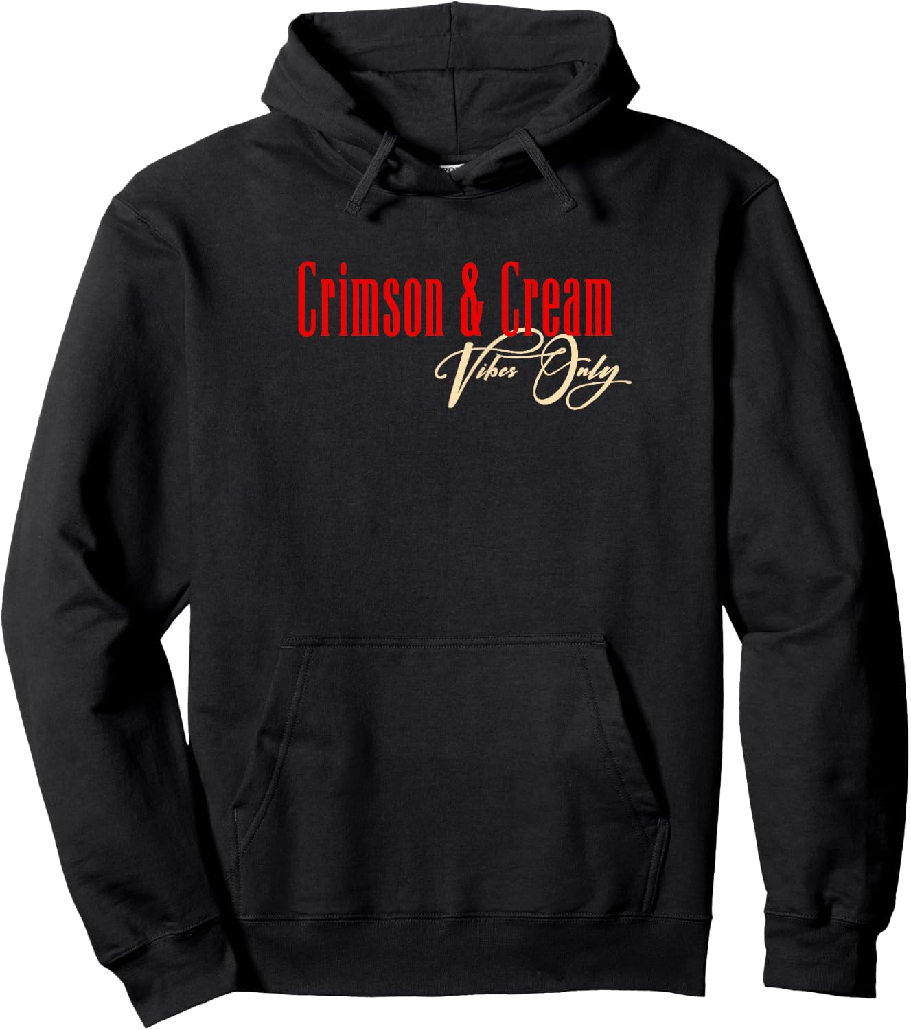 Only DST Crimson and Cream Vibes Hoodie - Hoodie | Black