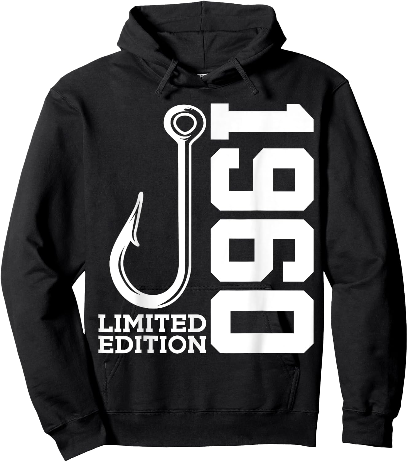 Angler 65th Birthday Fishing Limited Edition 1960 Hoodie - Hoodie | Black