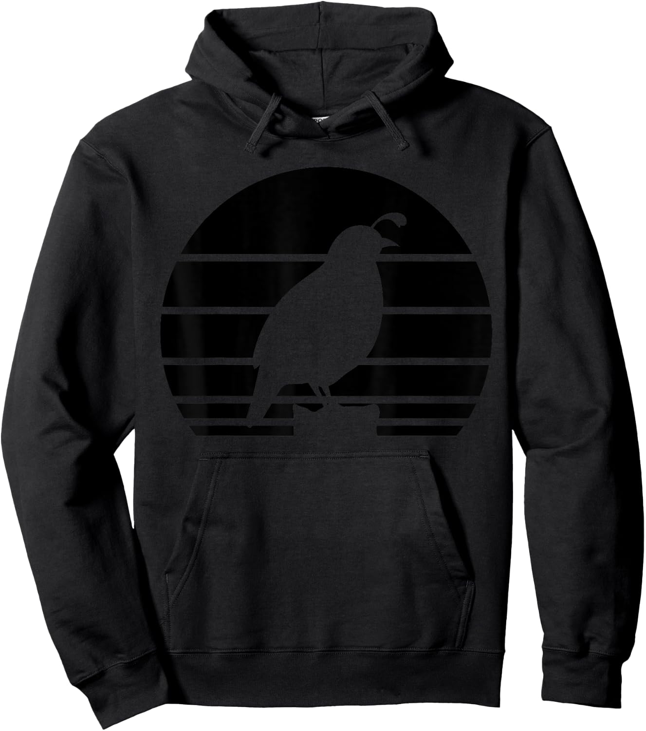 Cool Quail Art Men Women Bird Hunter Quail Upland Hunter Hoodie - Hoodie | Black