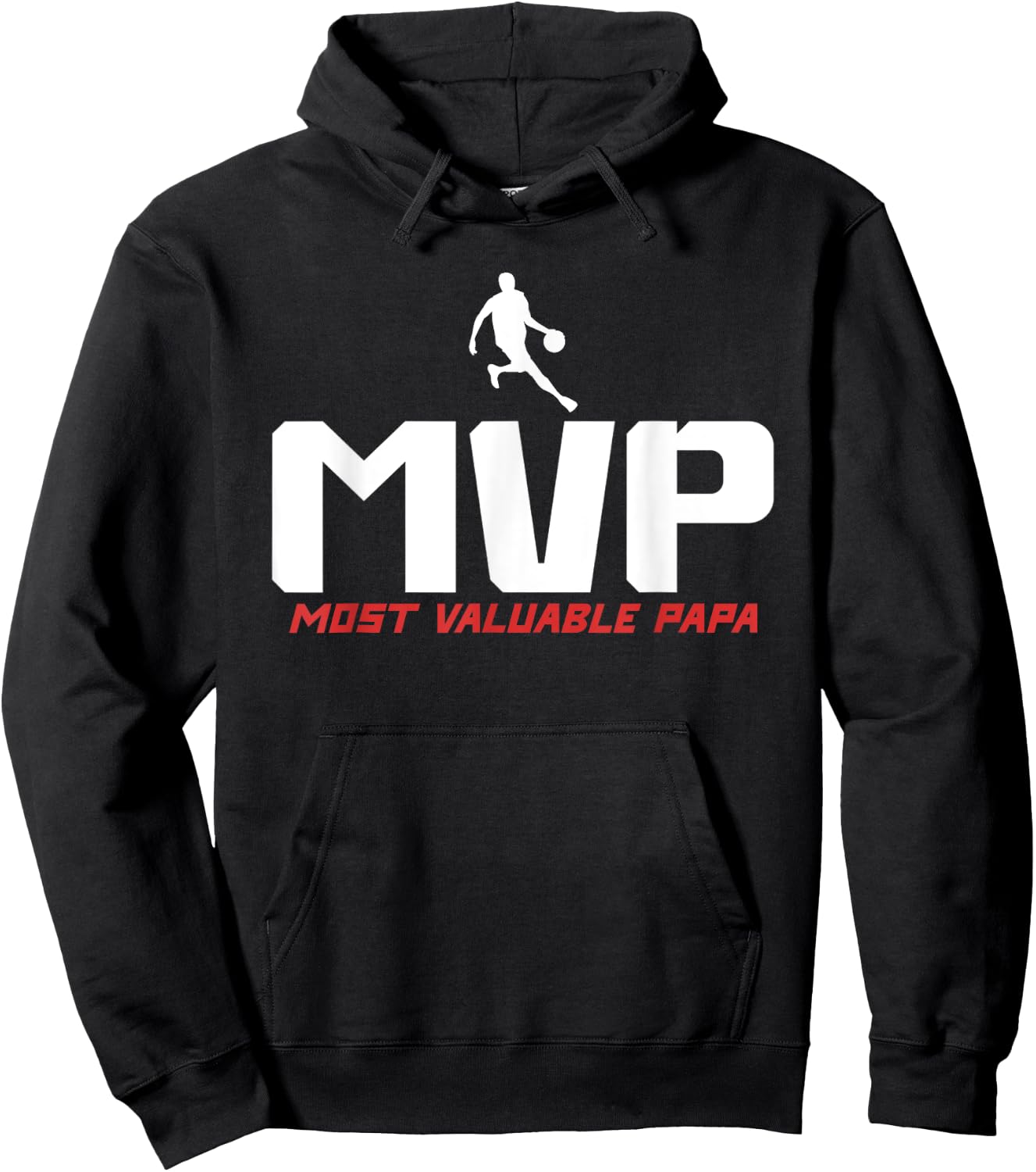 MVP Most Valuable Papa - Basketball Dad Hoodie - Hoodie | Black
