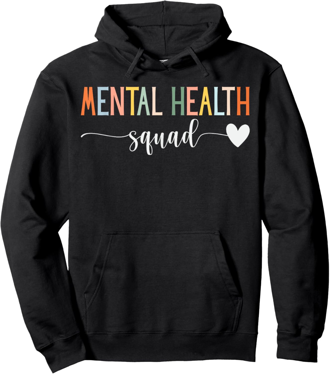 Mental Health Squad Brain Illness Mental Health Awareness Hoodie - Hoodie | Black