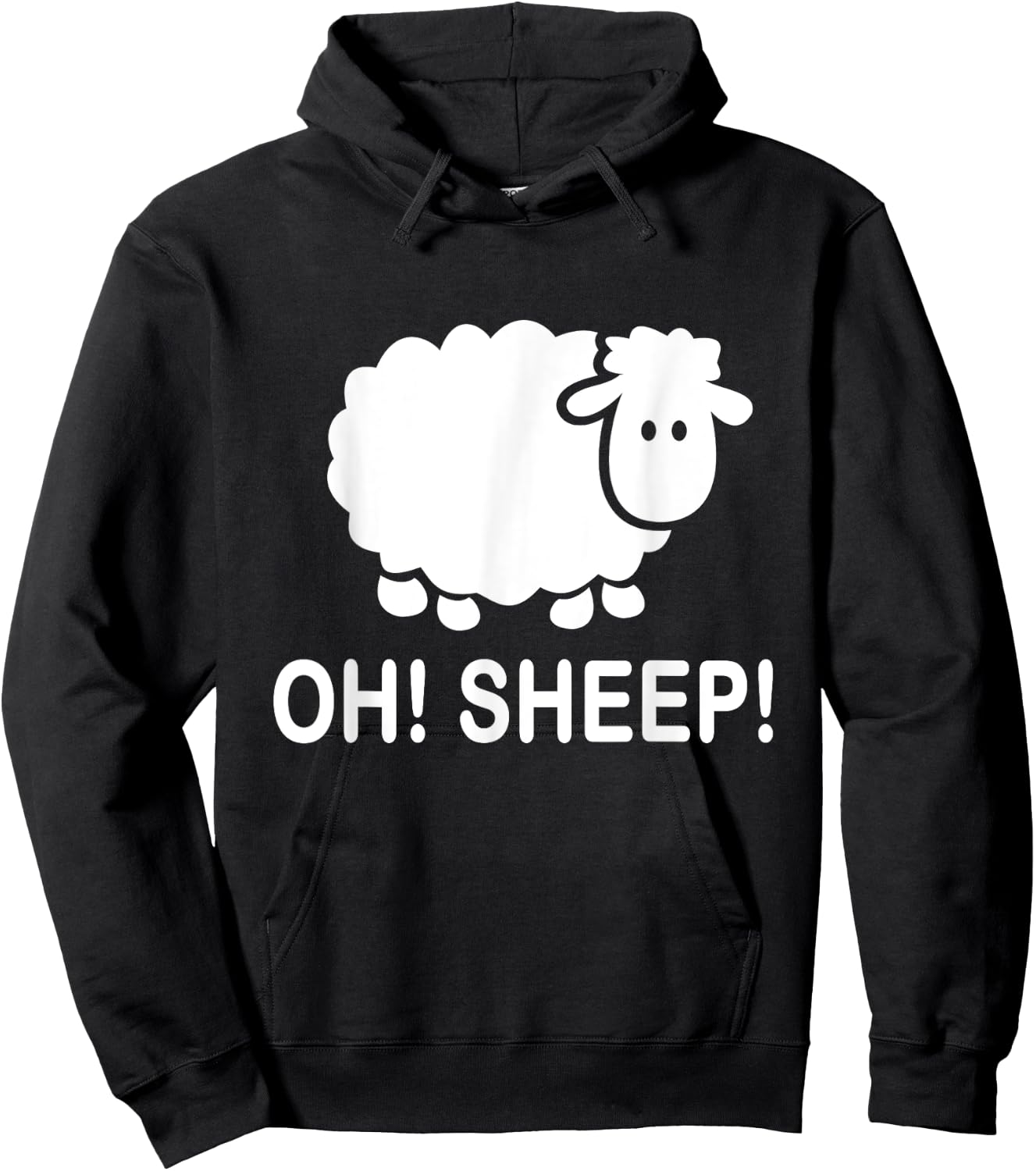 Oh Sheep Funny Sheep Farmer Pun Hoodie - Hoodie | Black
