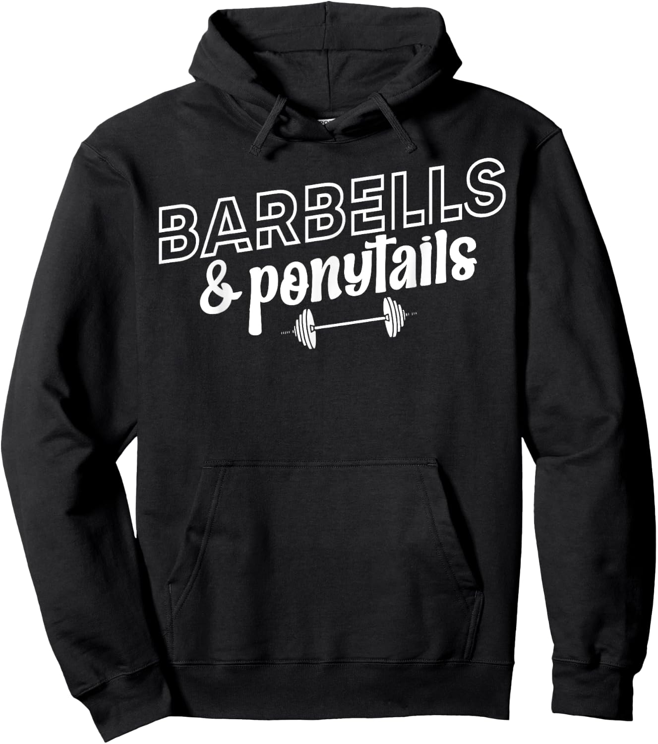 Barbells And Ponytails - Women Gym Pump Covers Hoodie - Hoodie | Black