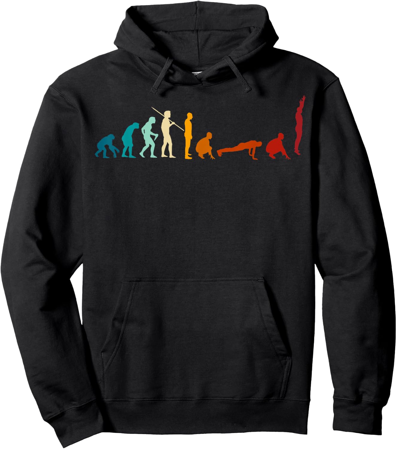Evolution of Burpees - Funny Personal Trainer Funny Exercise Hoodie - Hoodie | Black