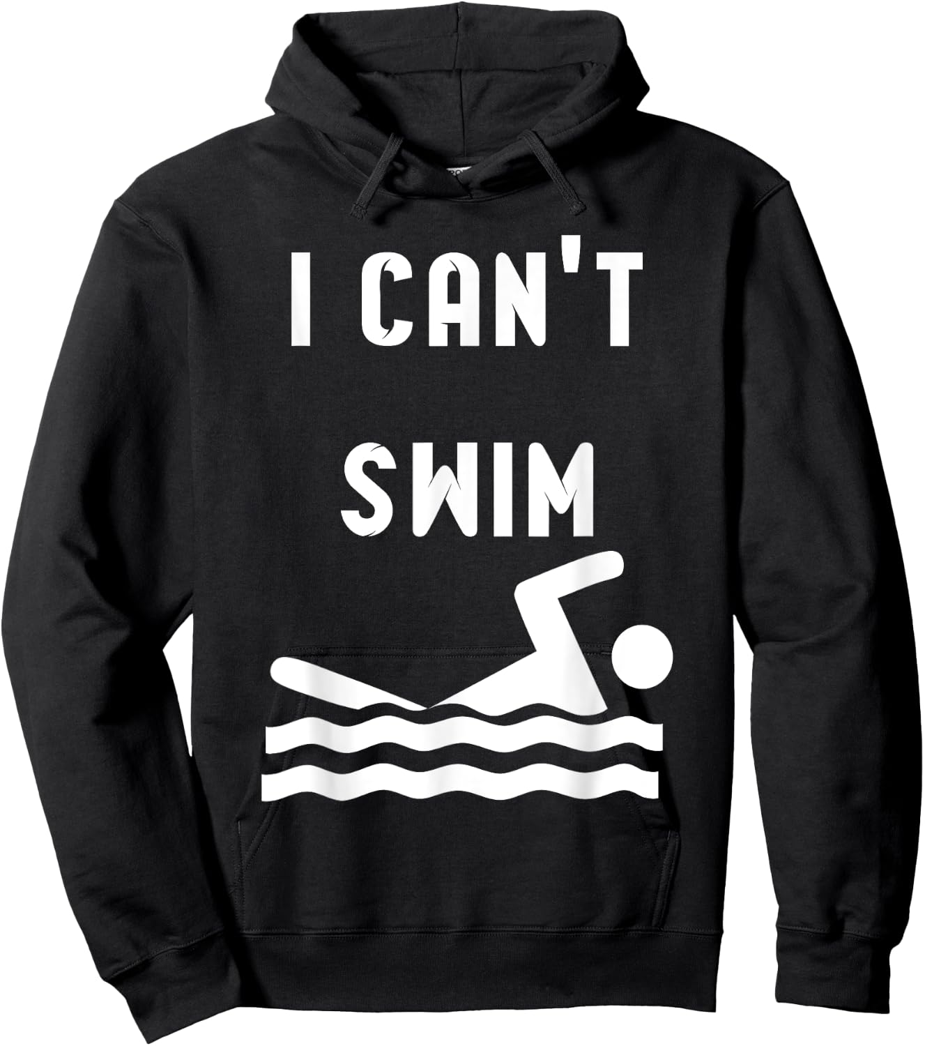 I can't swim Hoodie - Hoodie | Black