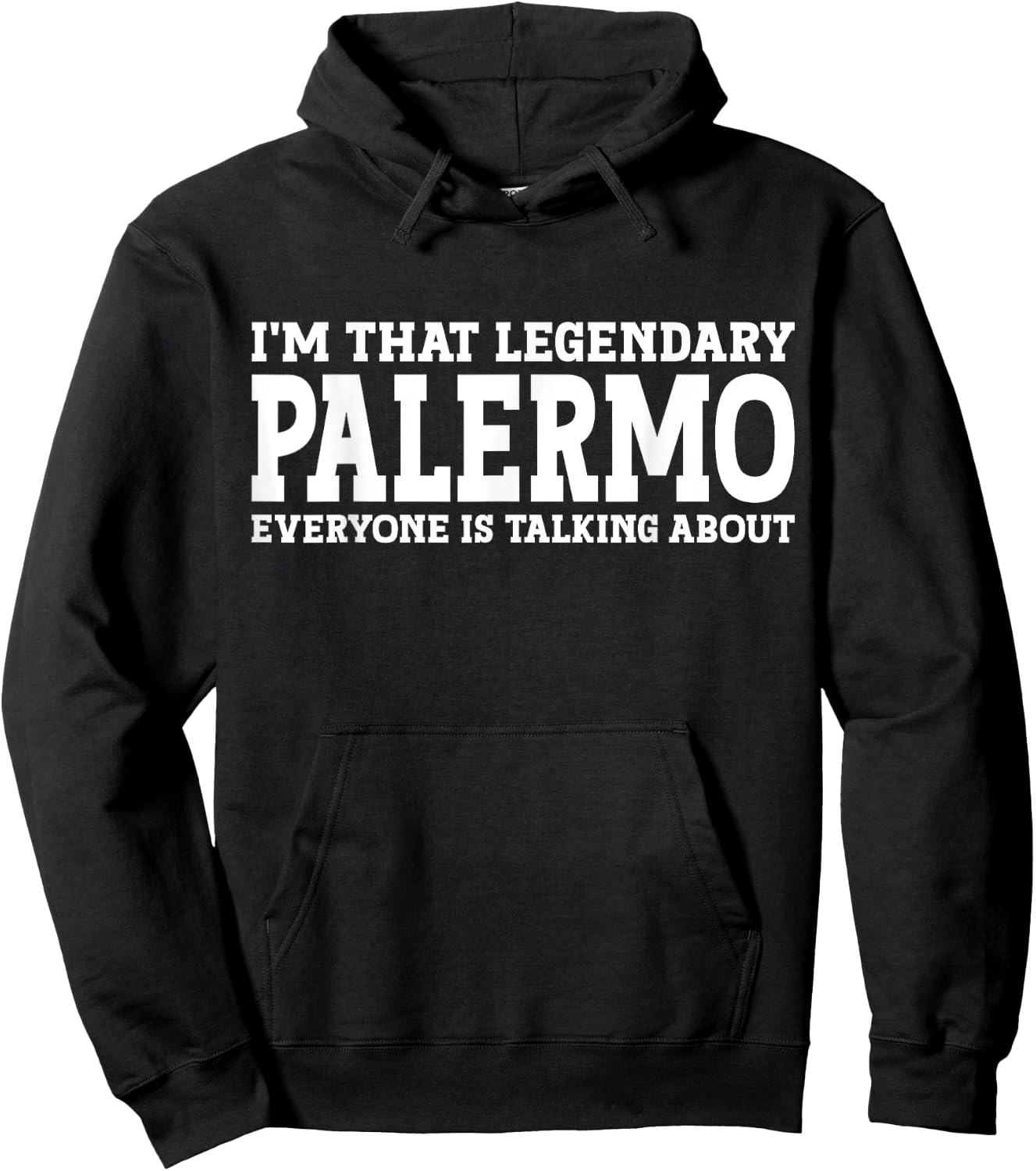 Palermo Surname Funny Team Family Last Name Palermo Hoodie - Hoodie | Black