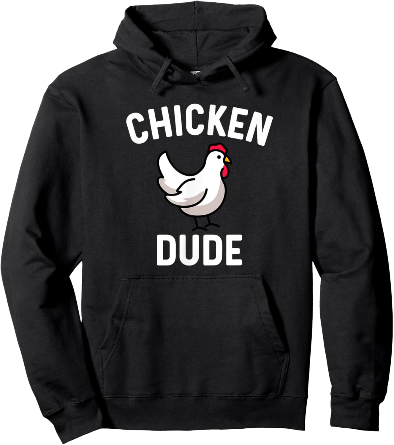 Chicken Dude - Farm Farmer Farming Backyard Cute Funny Hoodie - Hoodie | Black