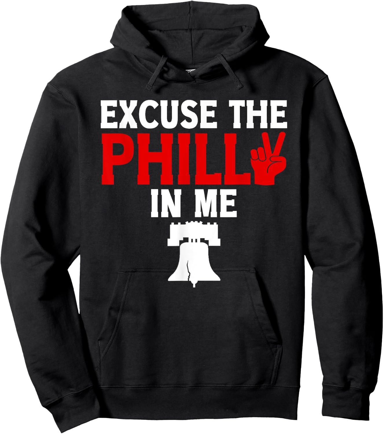 Excuse the Philly in Me - Funny Philadelphia Hoodie - Hoodie | Black