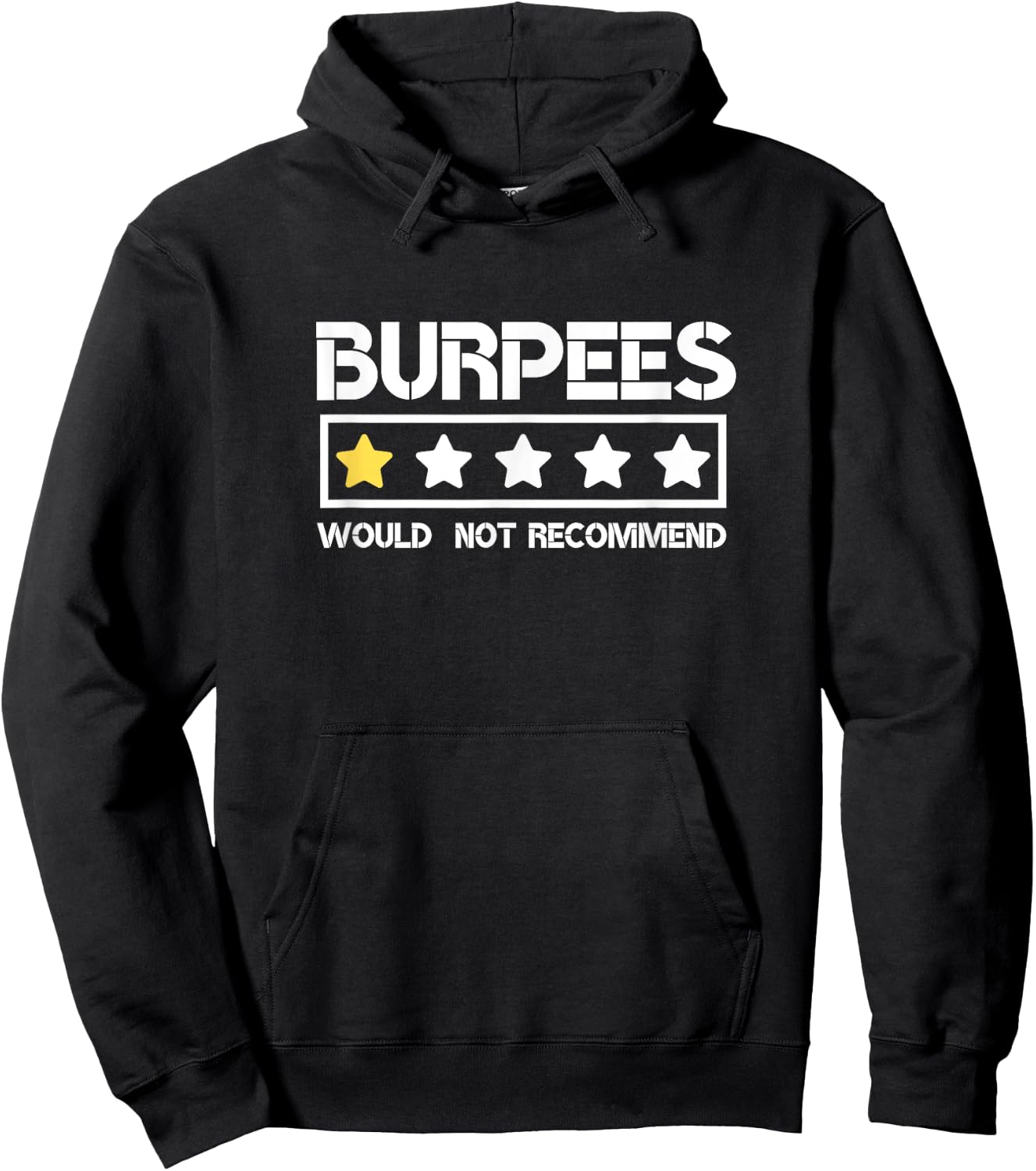 Burpees Do Not Recommend Funny Gym Workout Men Women Hoodie - Hoodie | Black
