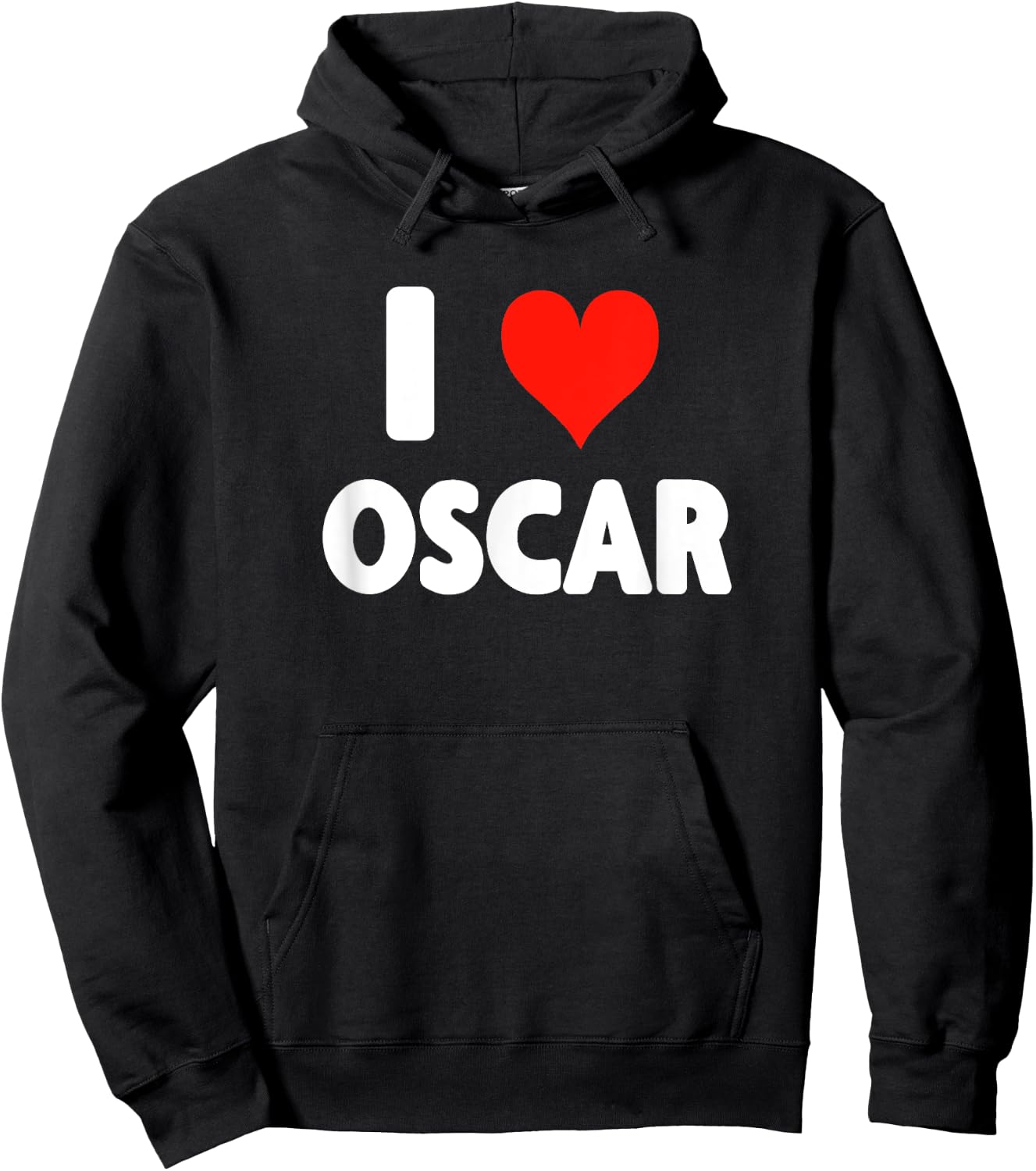 I Love Oscar - Heart Hoodie - Hoodie | Black