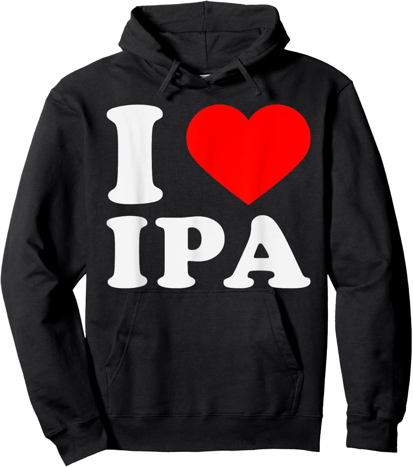 I Heart Ipa Love Beer Lover Hoodie - Hoodie | Black