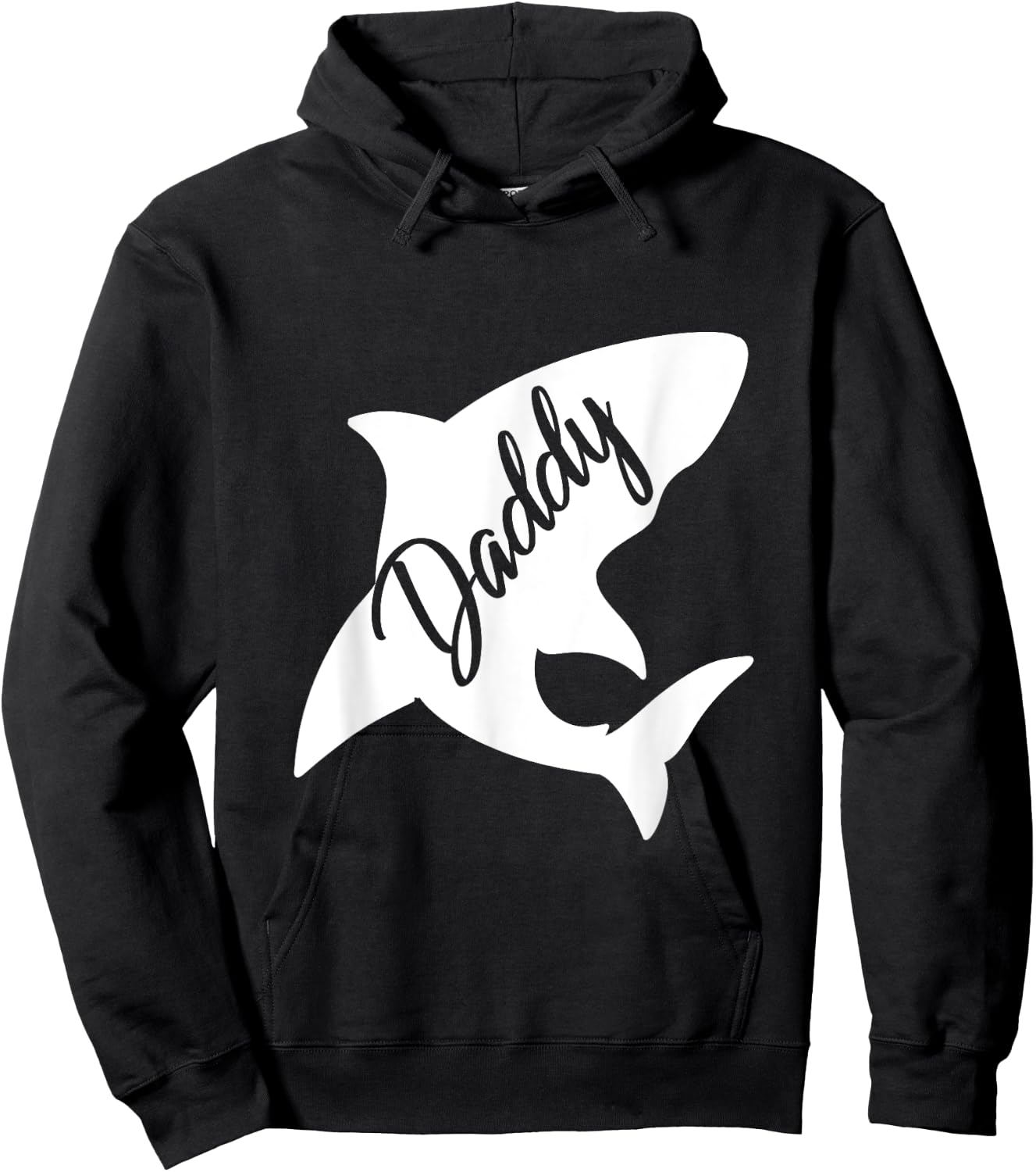 Daddy Shark Matching Family Shirts Shark Hoodie - Hoodie | Black