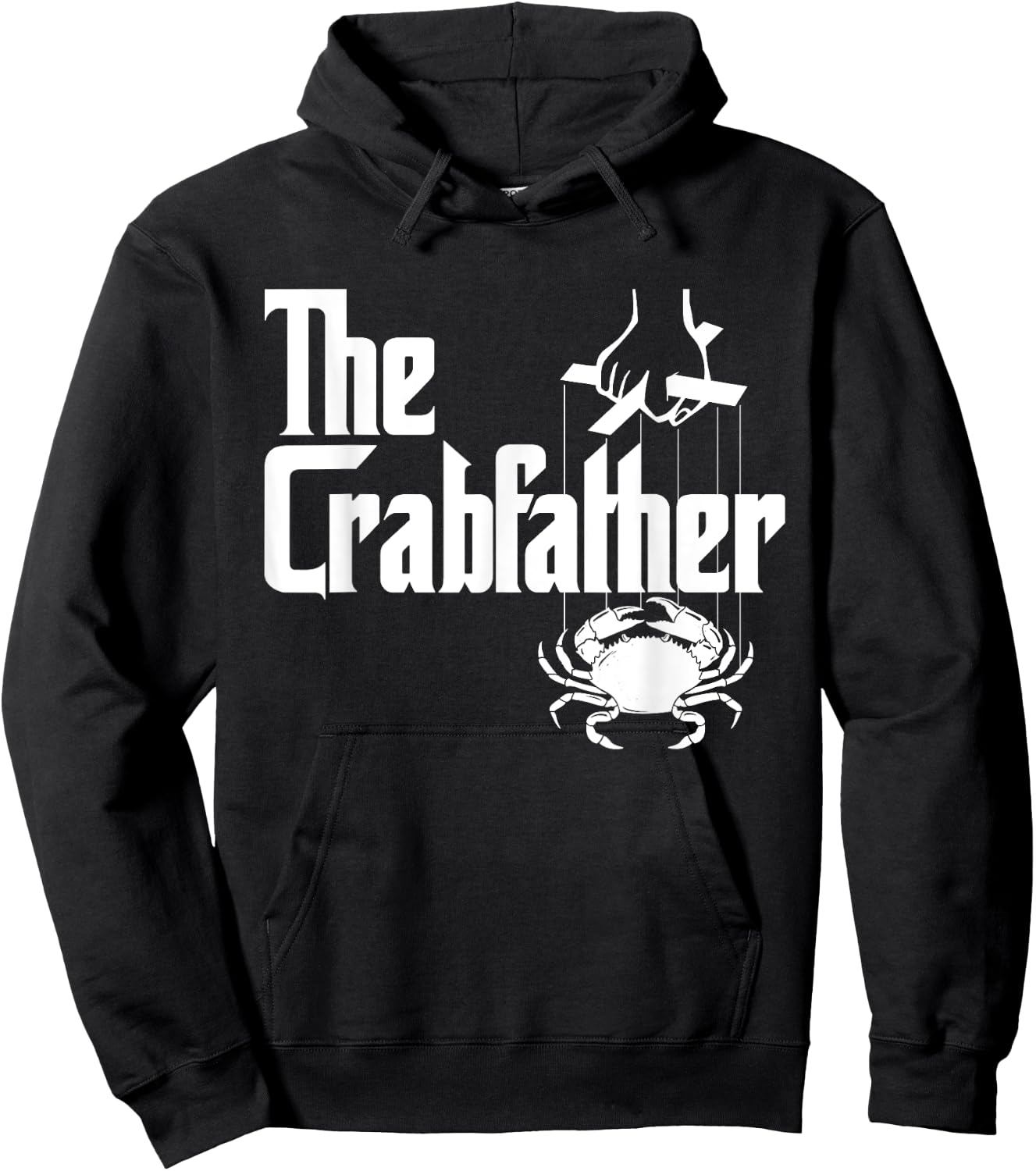 The Crabfather - Crabbing Crabber Father's Day Animal Lover Hoodie - Hoodie | Black