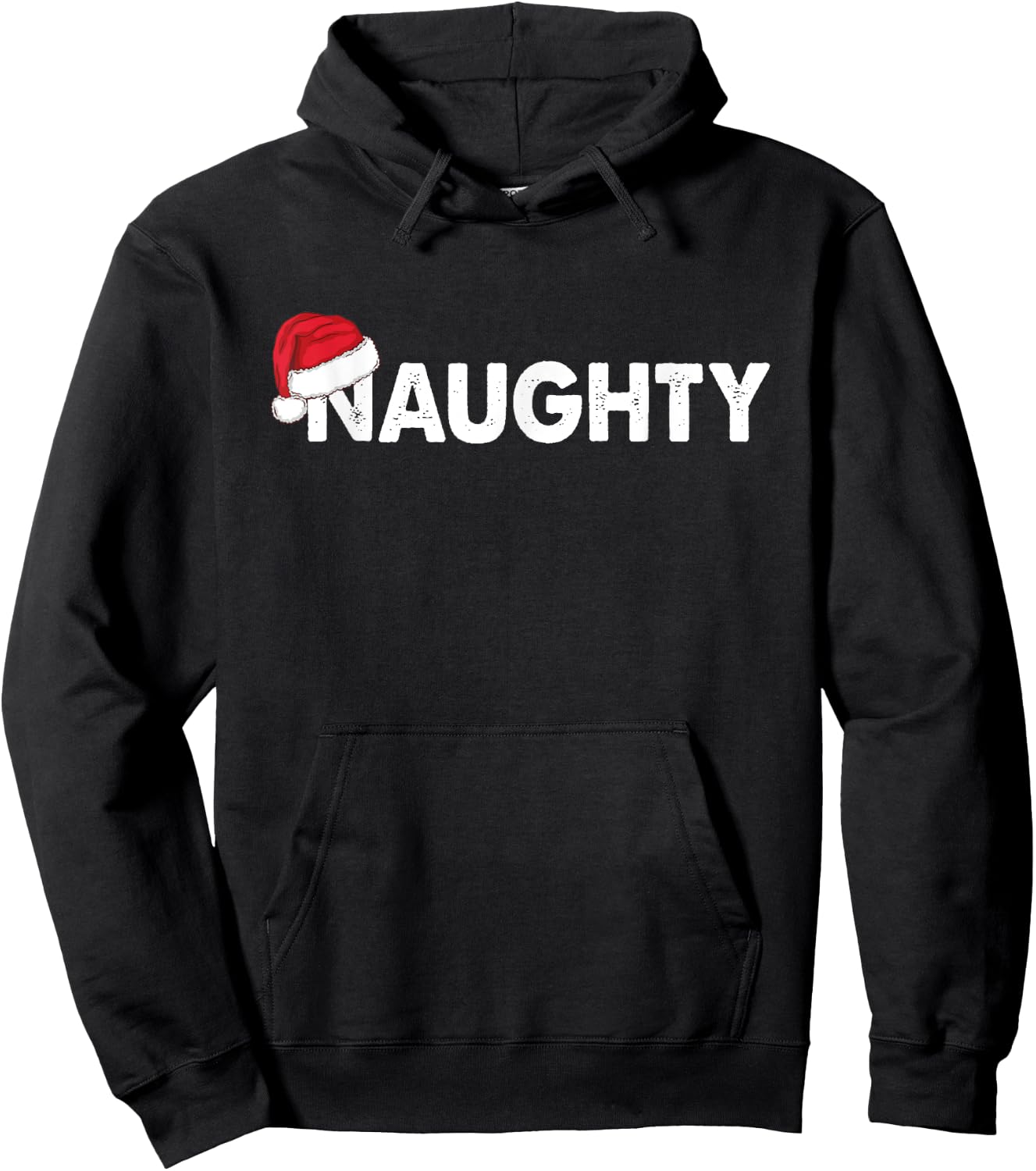 Couples Naughty or Nice Black Naughty or Nice Matching Christmas Couples - Small - -Adults Hoodie - Hoodie | Black