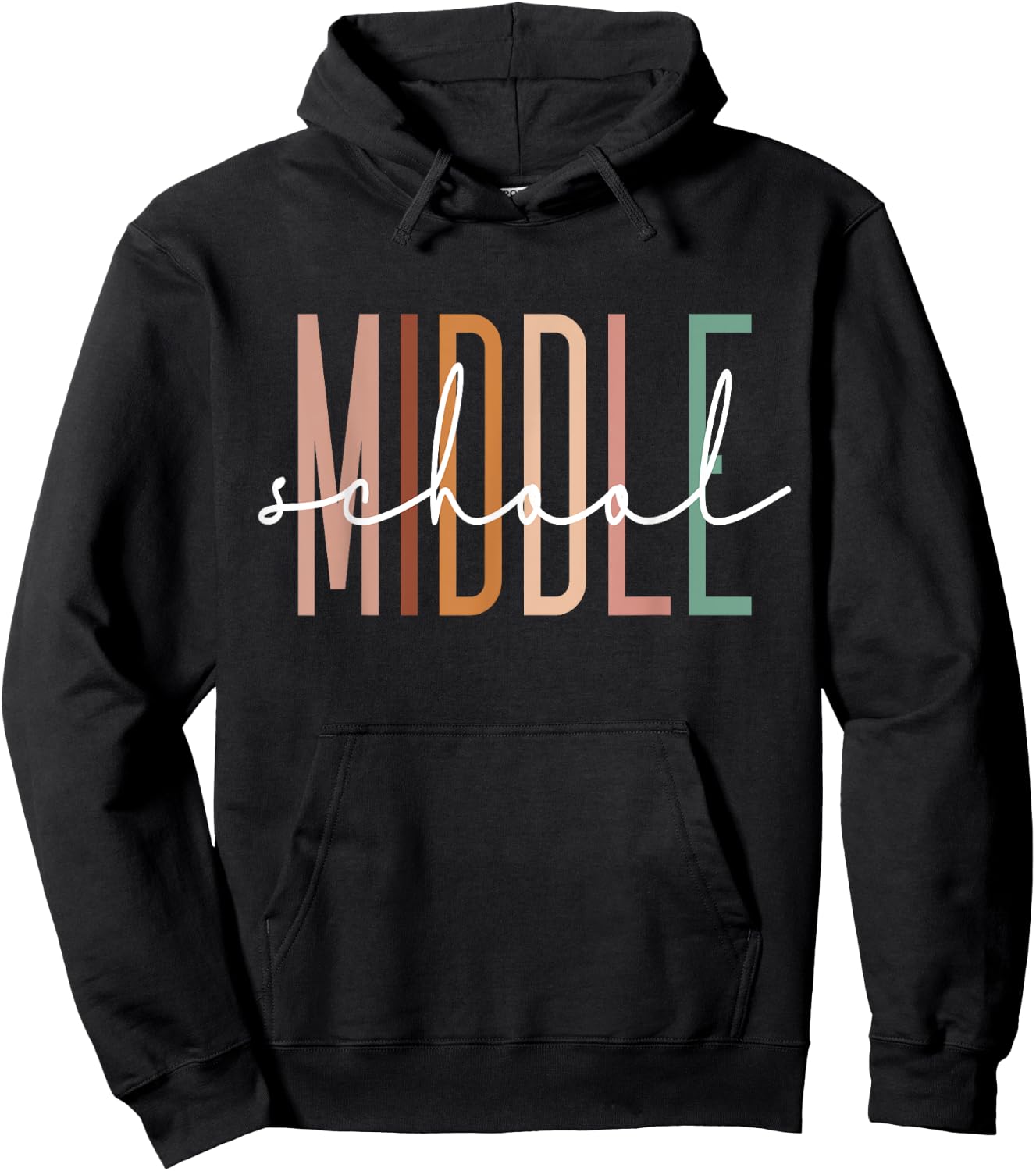 Middle School Teacher Student Team Middle School Squad Hoodie - Hoodie | Black