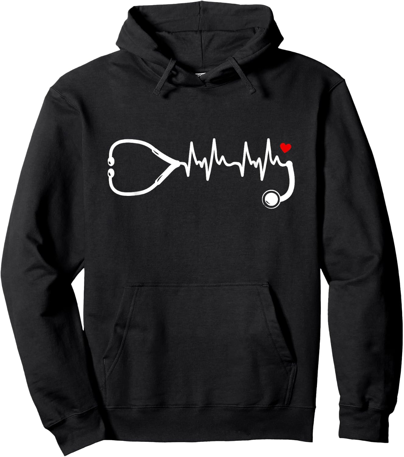 Nurse Heartbeat Clothing - Stethoscope Heart Student Nurse Hoodie - Hoodie | Black