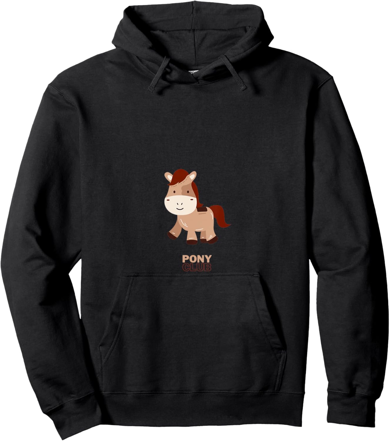 Kids Pony Club Shirt for Girls Gift Riding Horse Top Hoodie - Hoodie | Black