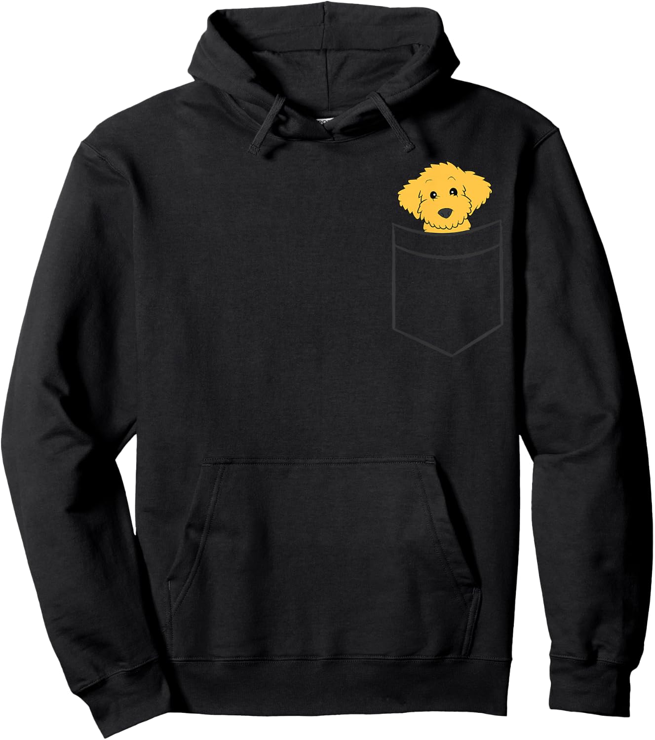 Goldendoodle Dog In Pocket Funny Goldendoodle Women Girls Kids Hoodie - Hoodie | Black