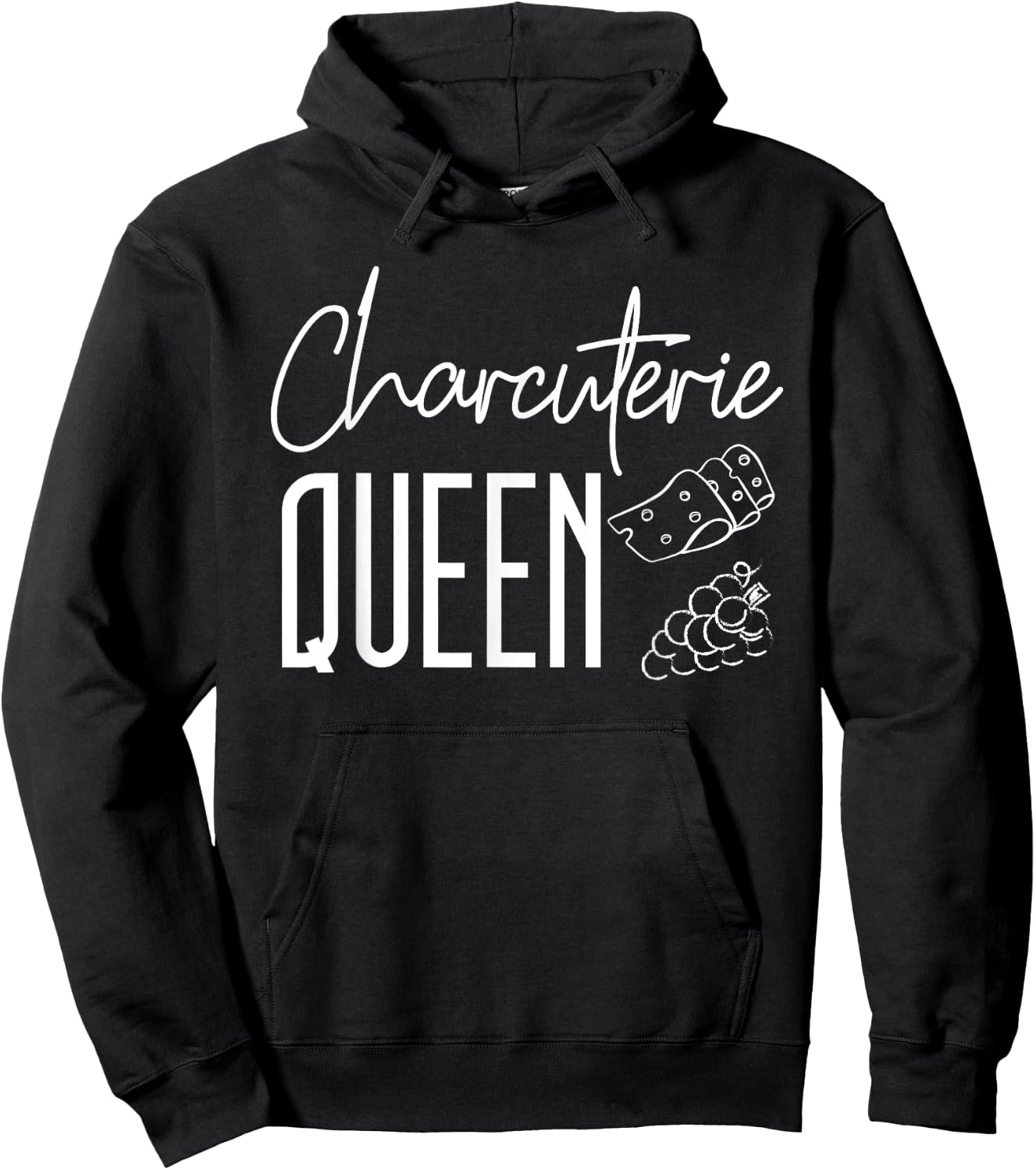 Charcuterie Queen Shirt Charcuterie Board Saying Hoodie - Hoodie | Black