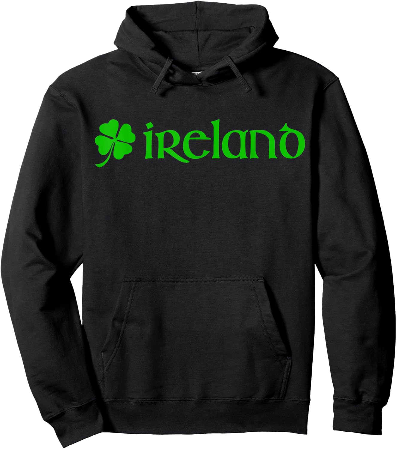 Ireland Forever Shamrock Irish Four Leaf Clover Eire Celtic Hoodie - Hoodie | Black