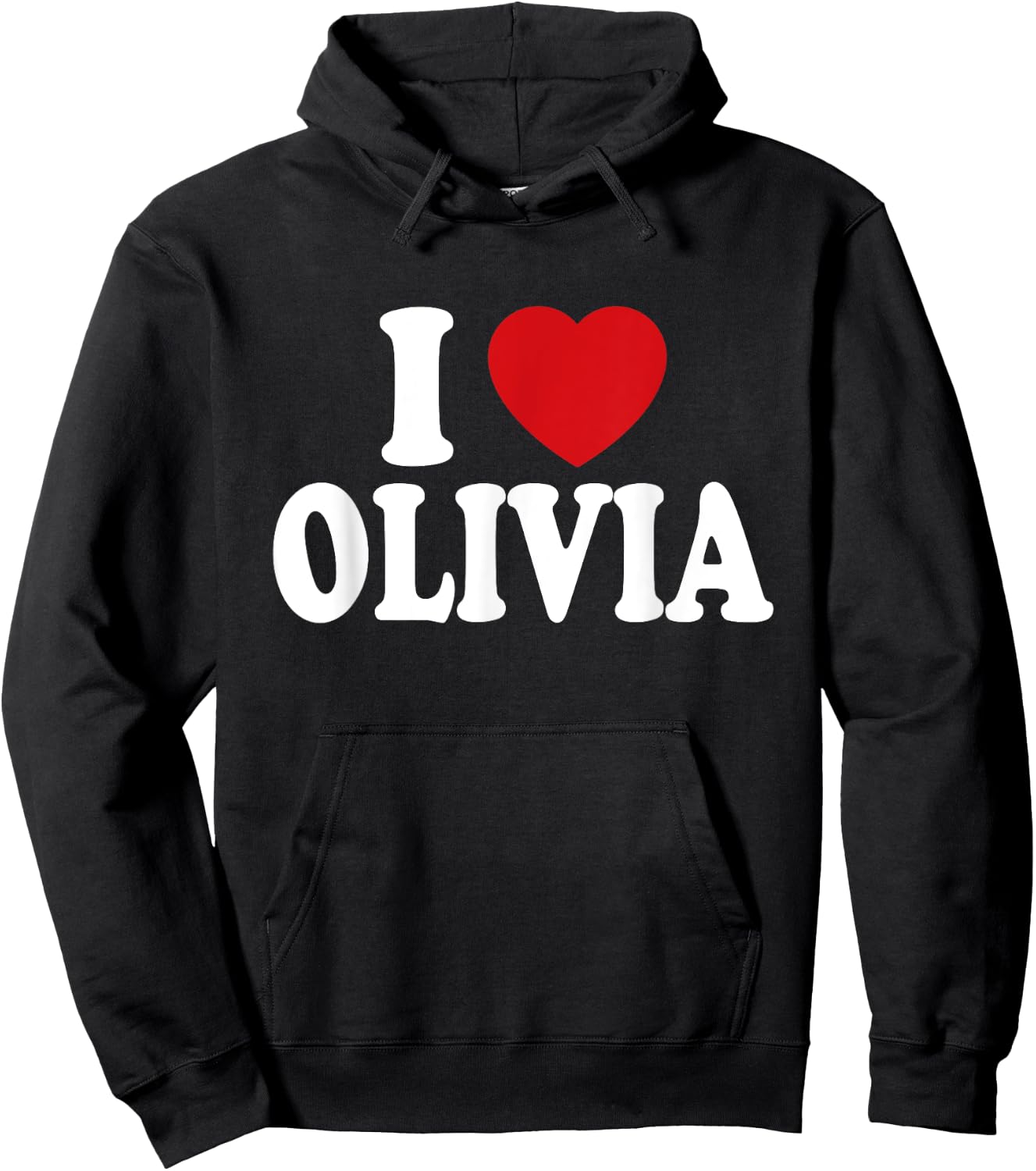 I Heart Love Olivia Hoodie - Hoodie | Black
