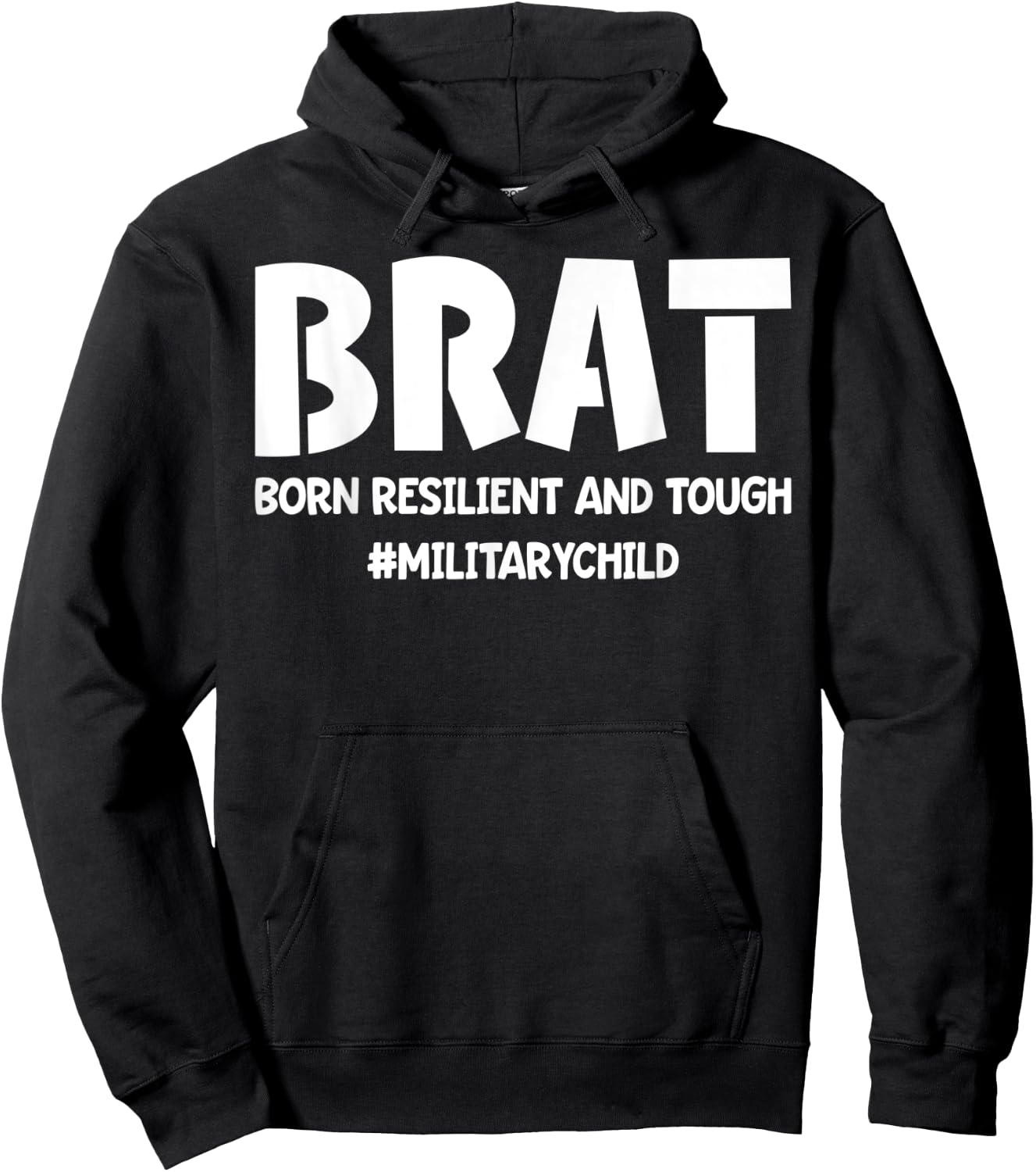 Military Child Purple Up For Military Kids BRAT Girl Boy Hoodie - Hoodie | Black