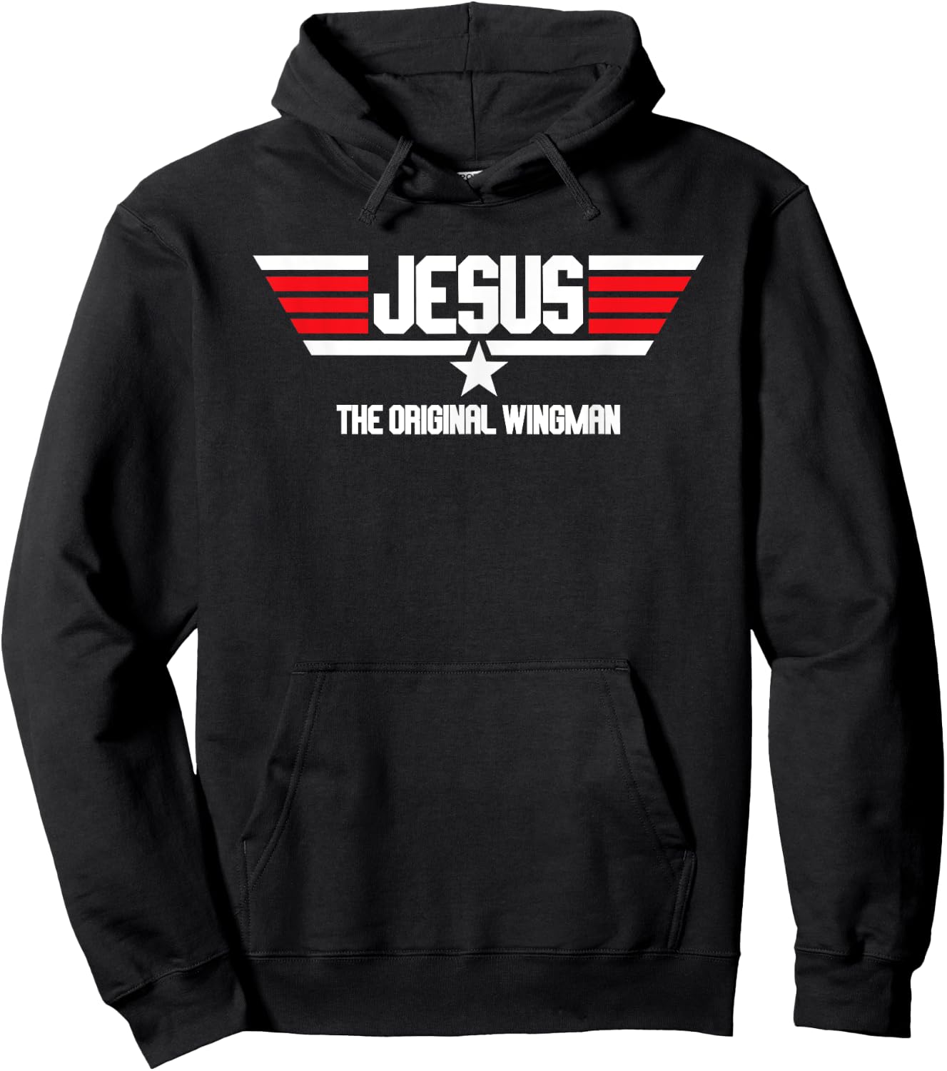 Jesus the Original Wingman Christian Copilot Lord and Savior Hoodie - Hoodie | Black