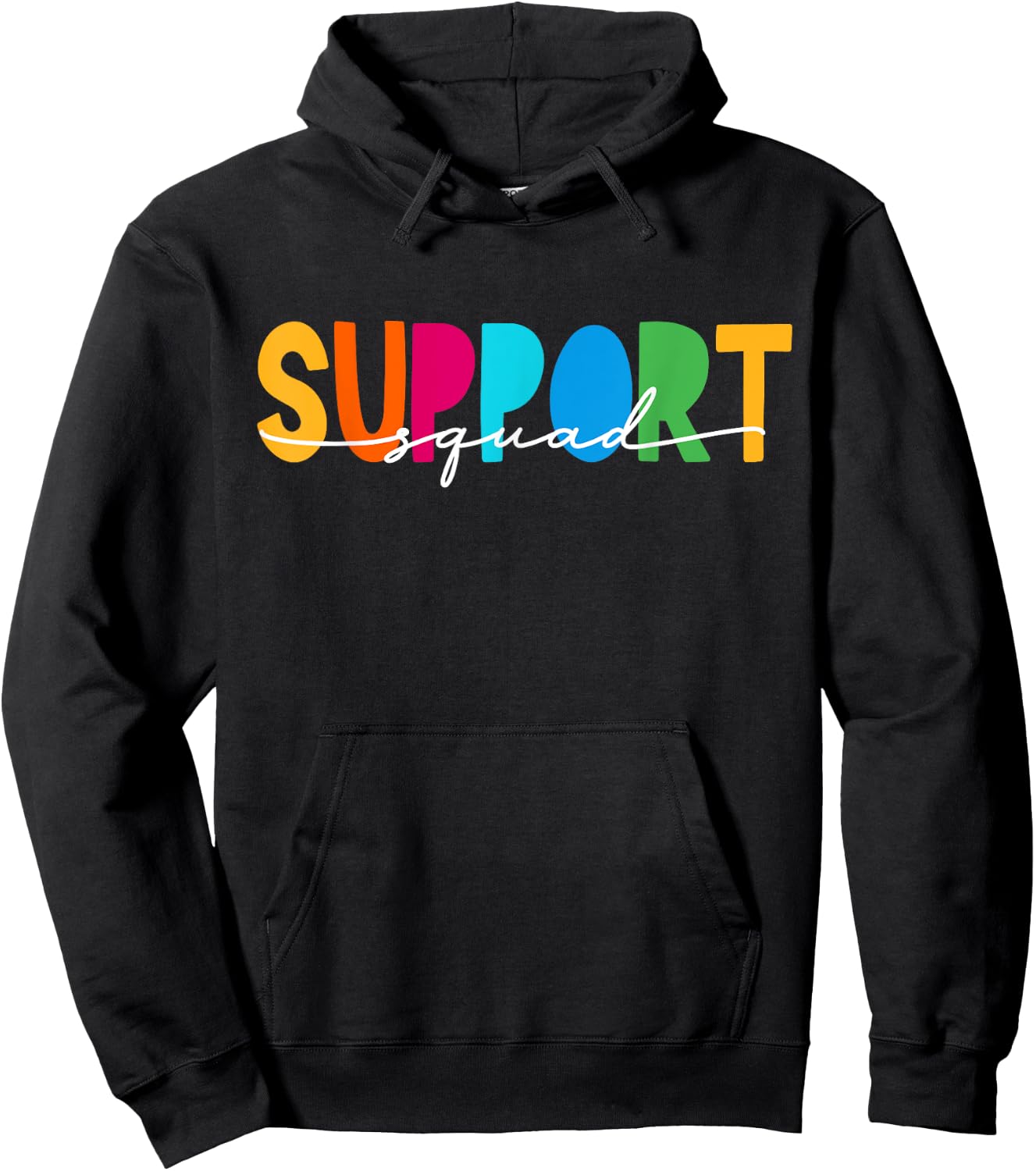 School Support Services Team Teacher Support Squad Women Hoodie - Hoodie | Black