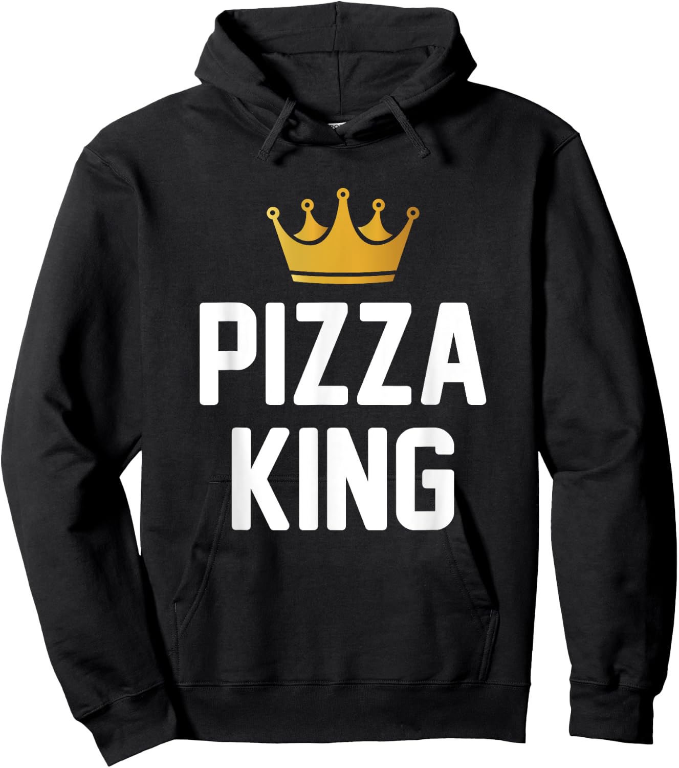 Pizza King Funny Pizza Hoodie - Hoodie | Black