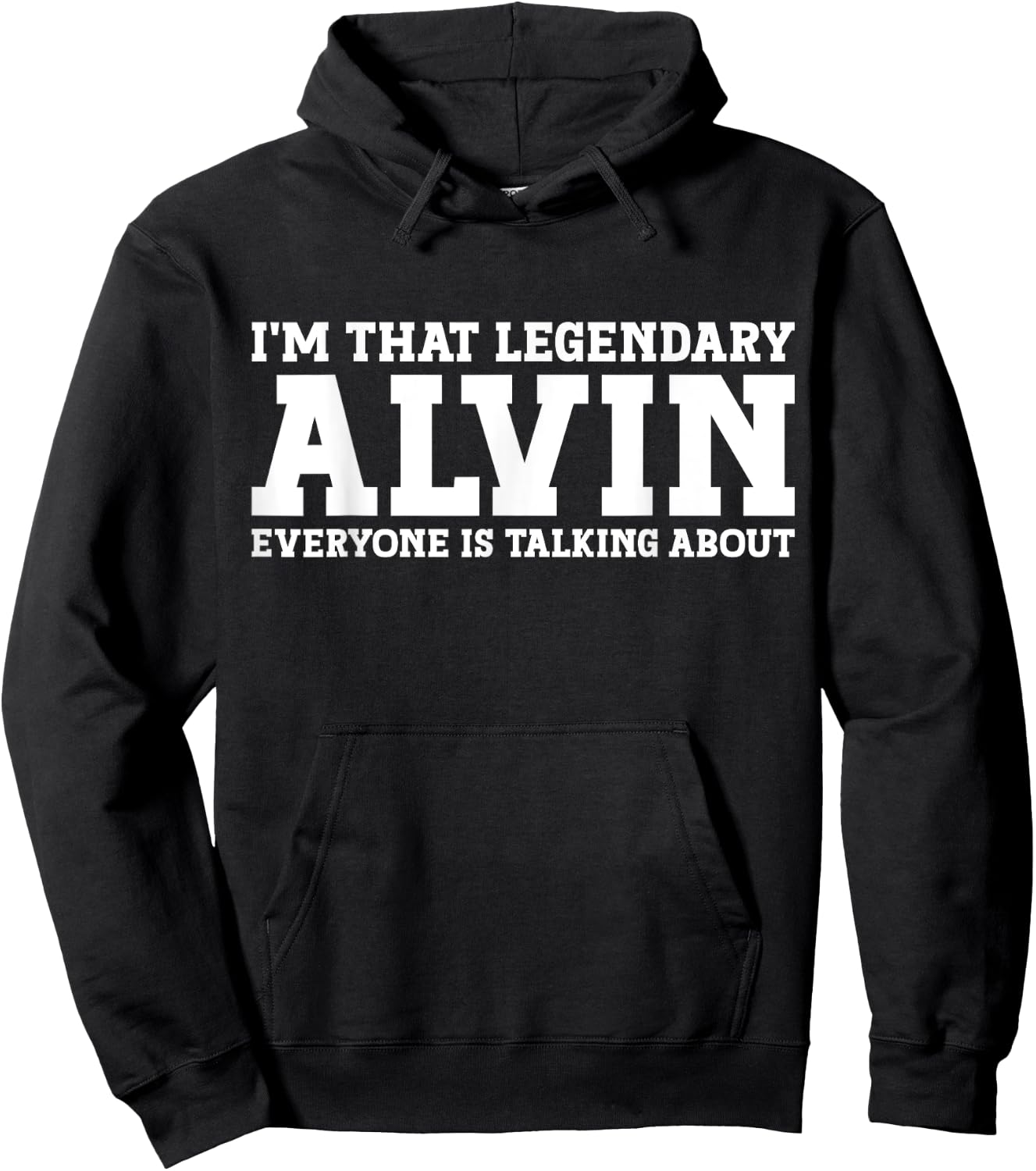 Alvin Personal Name Funny Alvin Hoodie - Hoodie | Black