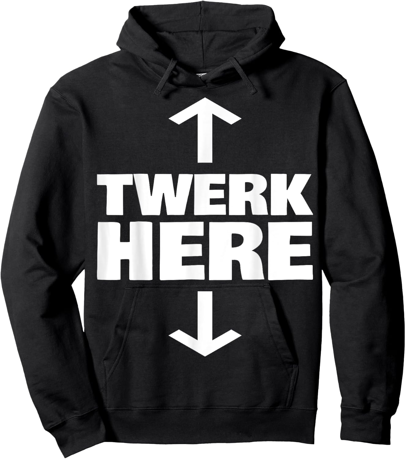 Twerk Here Hoodie - Hoodie | Black