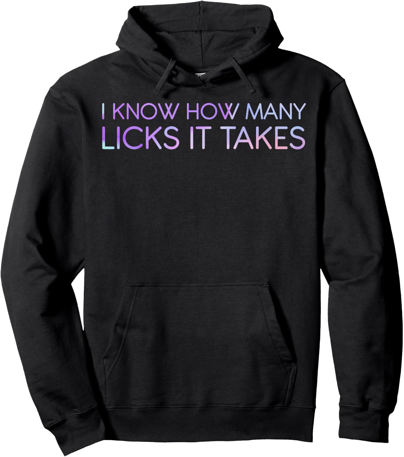 I Know How Many Licks It Takes Funny Candy Lover Lollipop Hoodie - Hoodie | Black