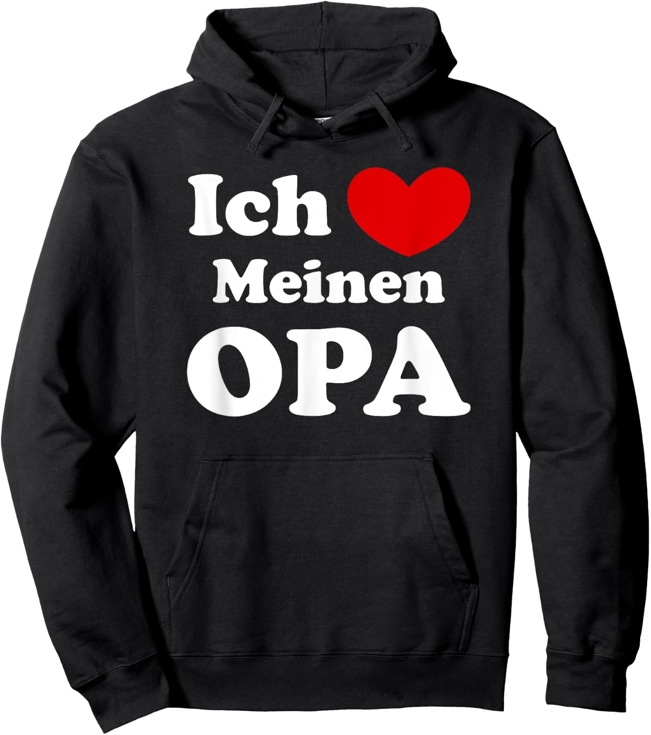 Ich Liebe Meinen Opa, German Großvater Love Hoodie - Hoodie | Black
