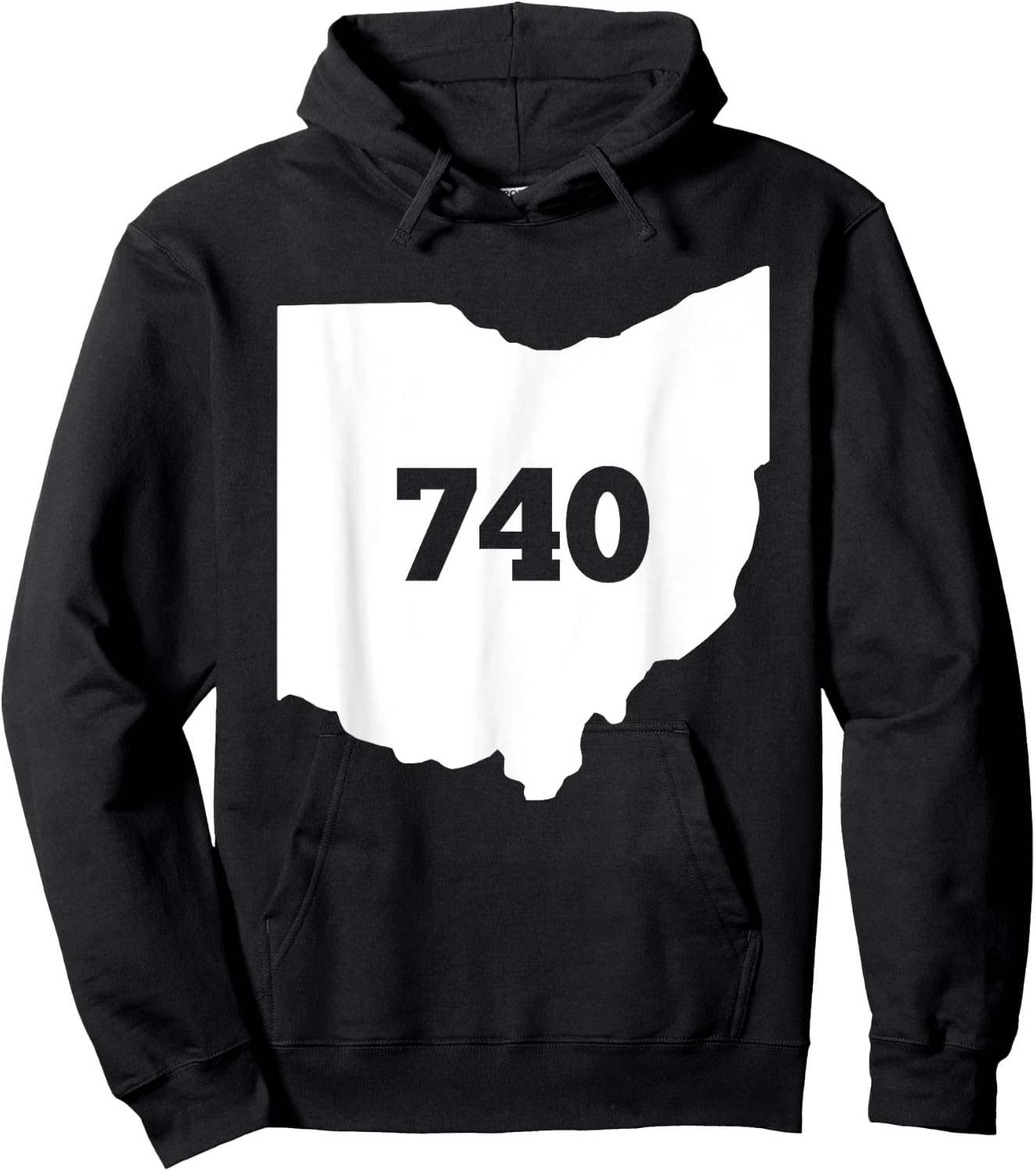 Ohio 740 Area Code Hoodie - Hoodie | Black