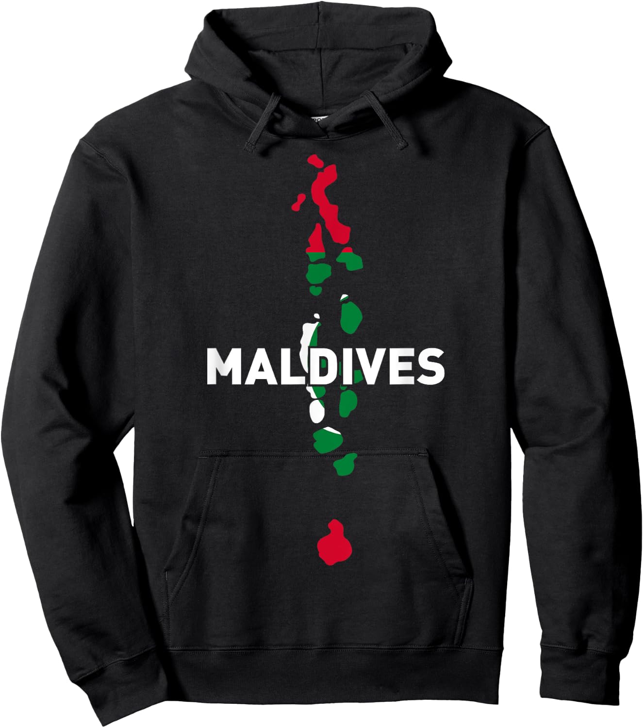Proud Family and Patriotic Flag of Country Maldives Hoodie - Hoodie | Black