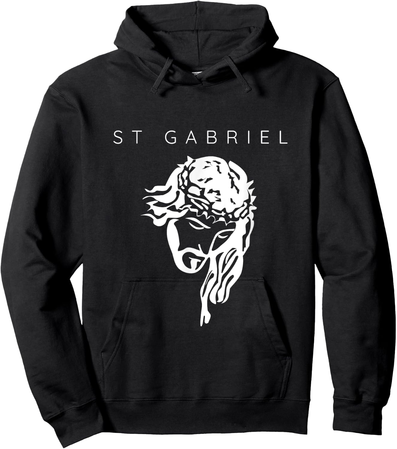 Saint Gabriel the Archangel Traditional Catholic Prayer Hoodie - Hoodie | Black