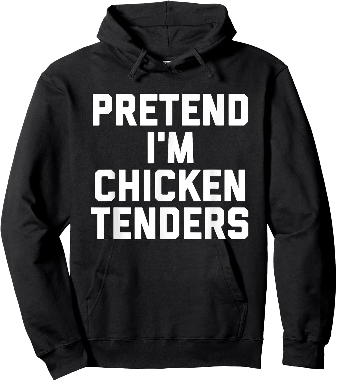 Chicken Tenders Funny Lazy Halloween Costume Hoodie - Hoodie | Black