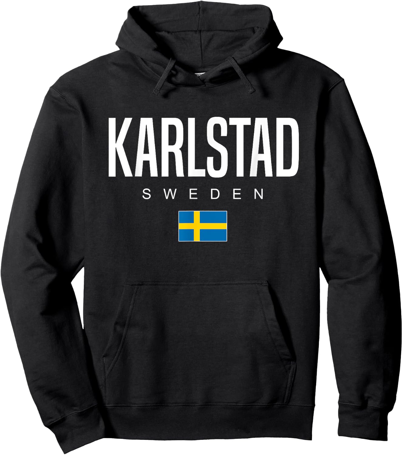 Karlstad Sweden Hoodie - Hoodie | Black