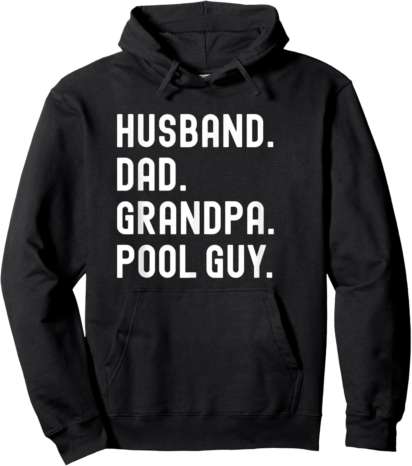 Husband Dad Grandpa Pool Guy Hoodie - Hoodie | Black