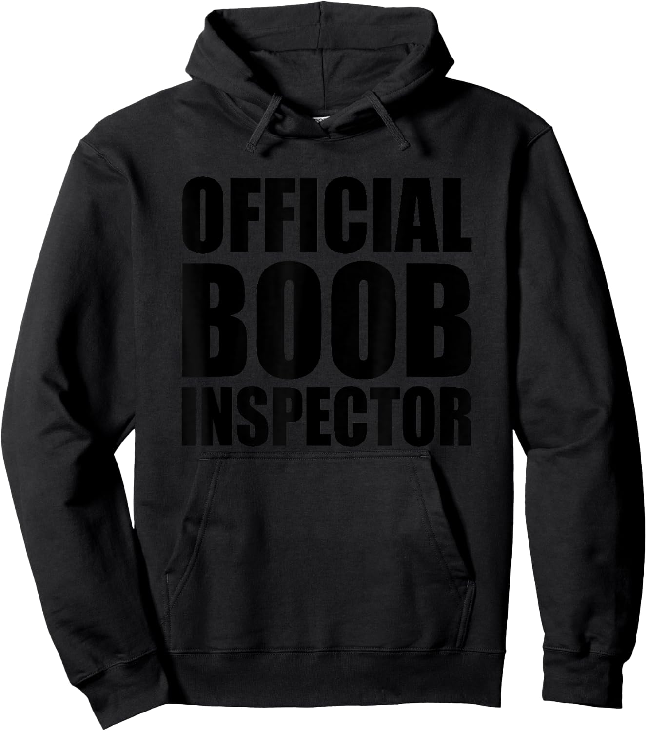 Official Boob Inspector Last Minute Halloween Costume Party Hoodie - Hoodie | Black