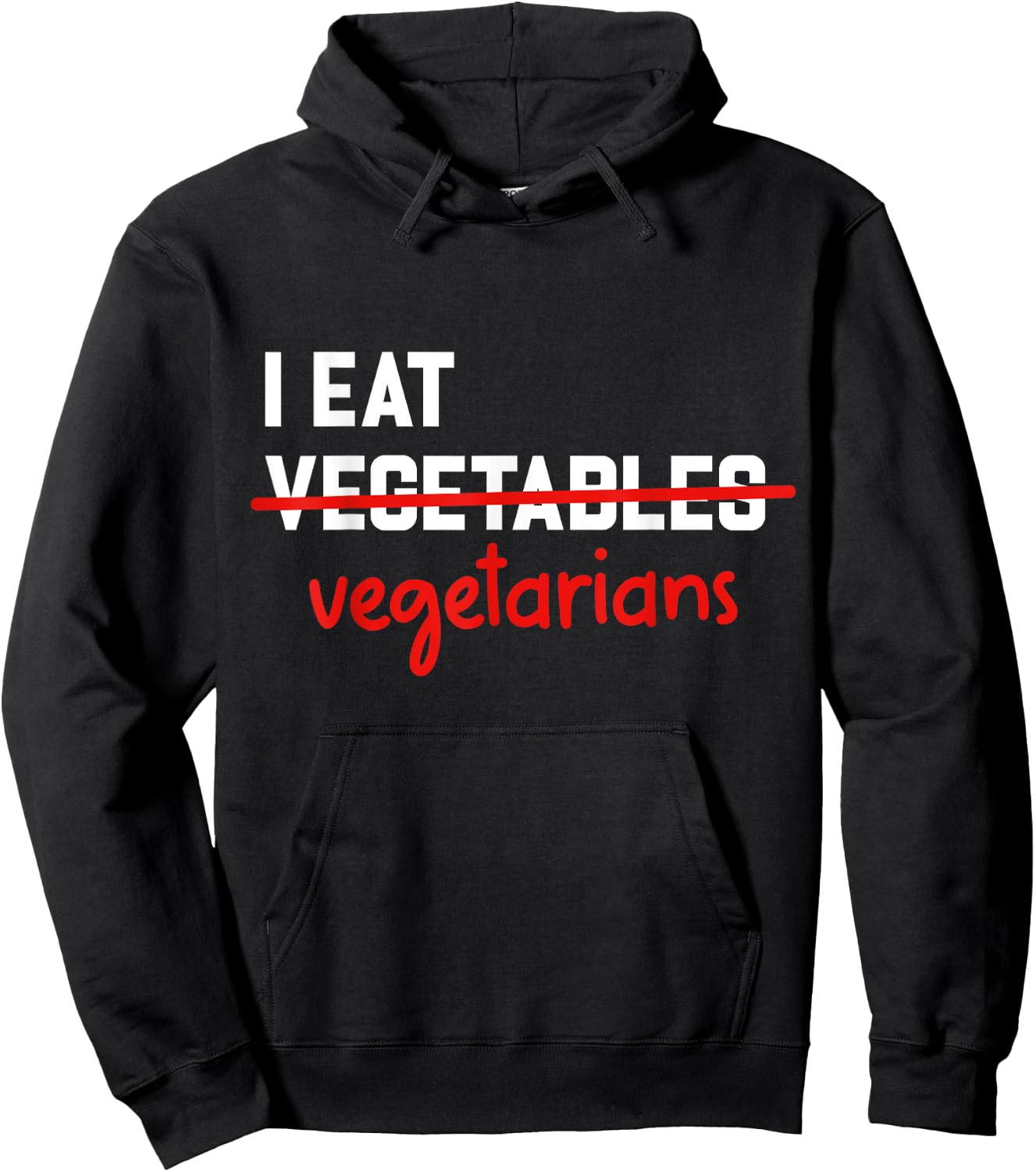 I Eat Vegetarian Funny BBQ Carnivore Hoodie - Hoodie | Black