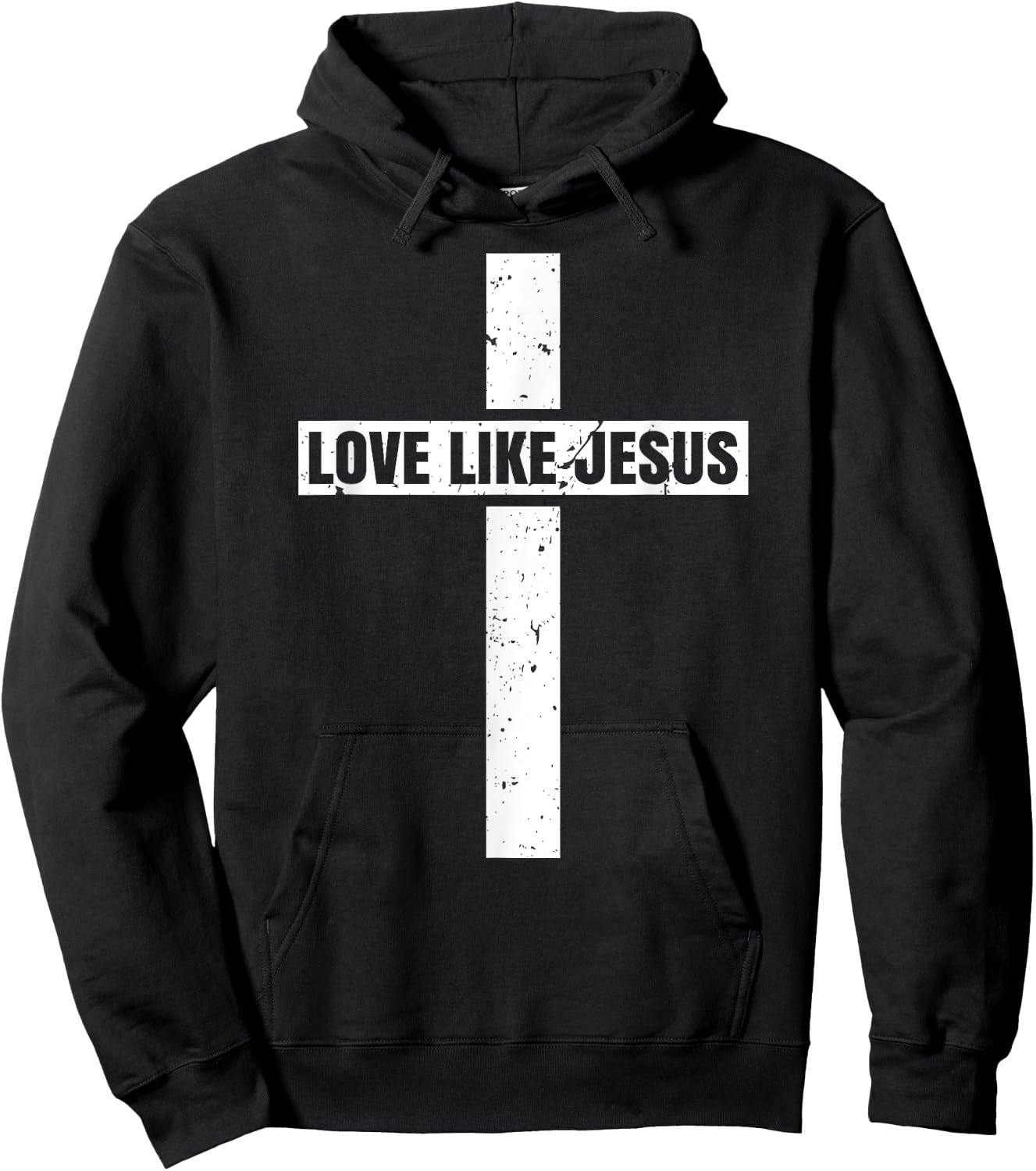 Love Like Jesus Cross Jesus Christian Faiths Hoodie - Hoodie | Black