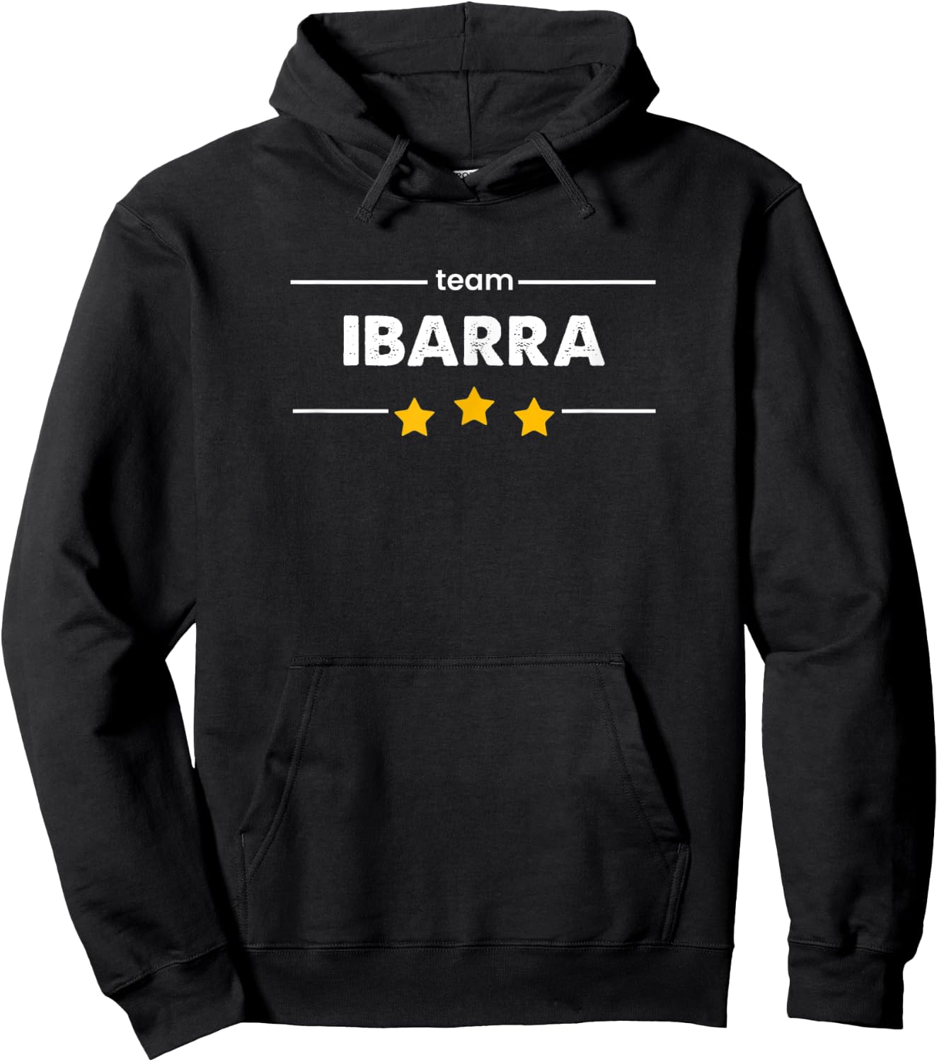 Family Name Surname or First Name | TEAM IBARRA Hoodie - Hoodie | Black