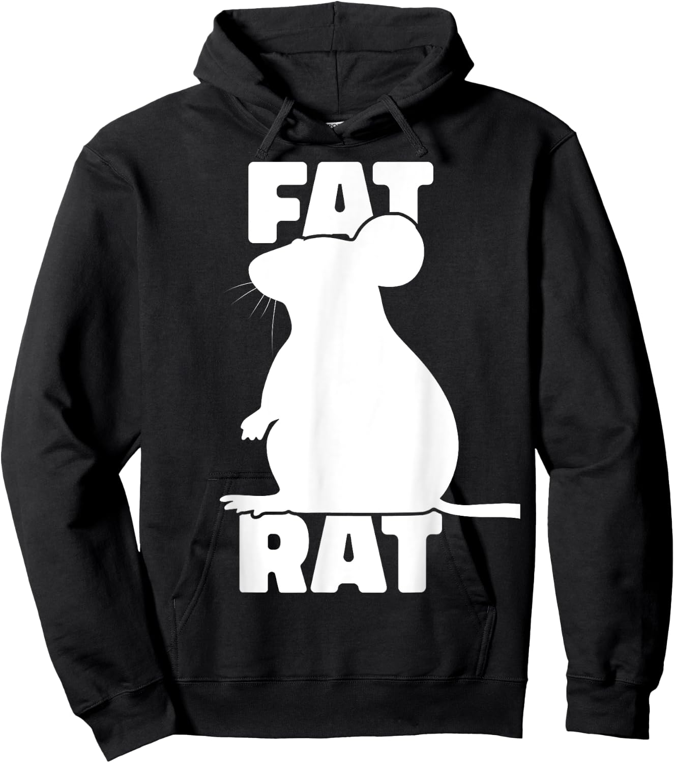 Fat Rat Funny Rat Saying Big Fancy Rats Pet Rat Hoodie - Hoodie | Black