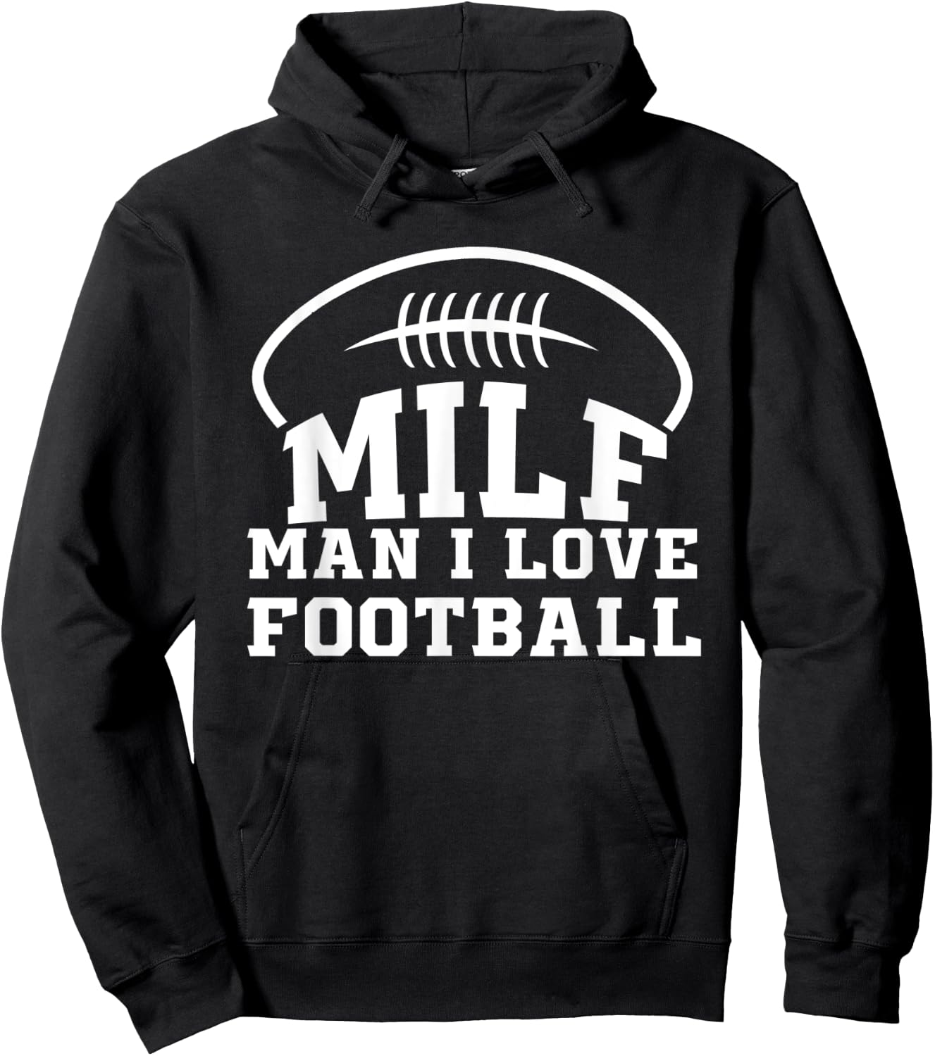 Man I Love Football Hoodie - Hoodie | Black