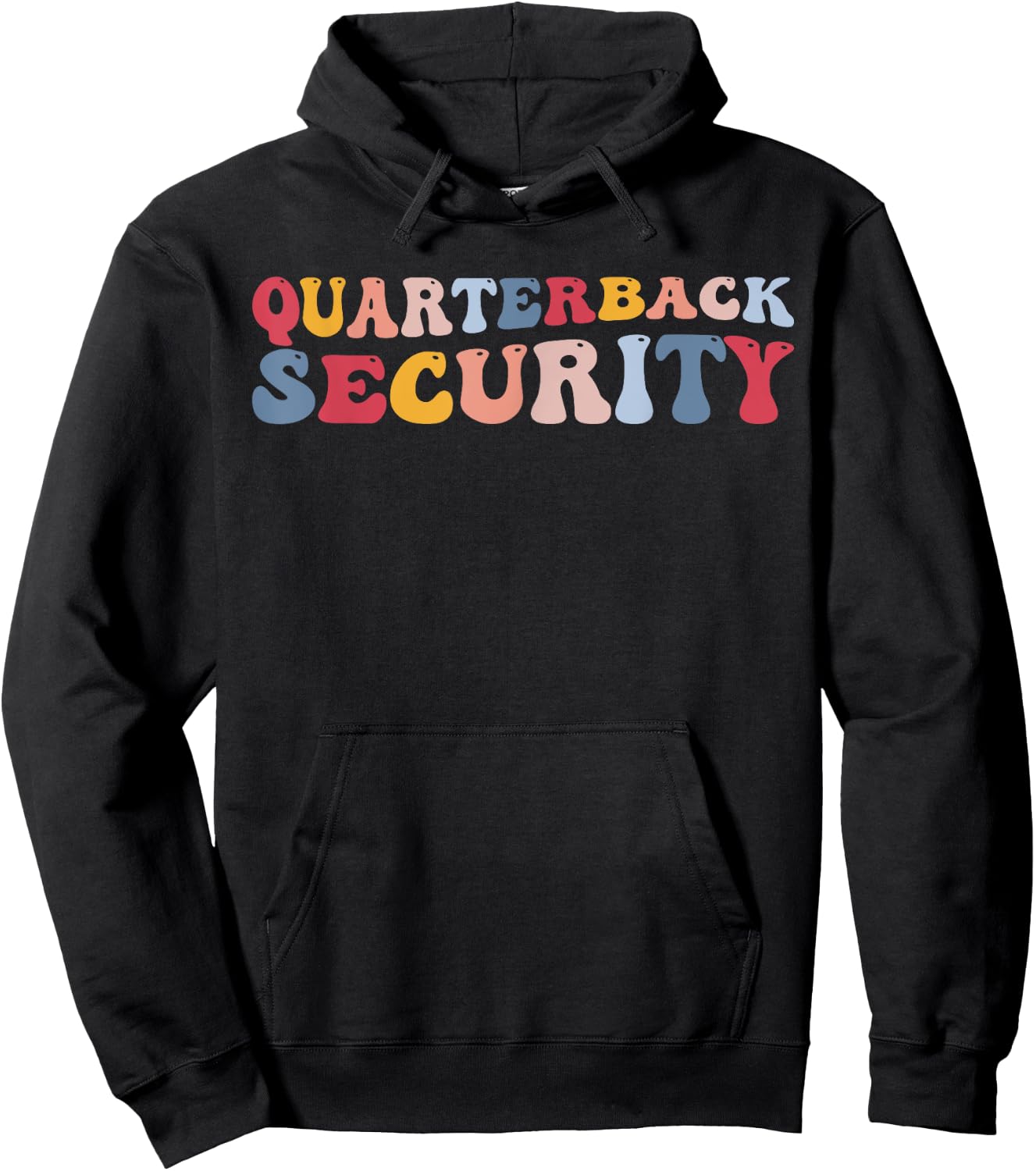 Quarterback Security Offensive Lineman Football Hoodie - Hoodie | Black