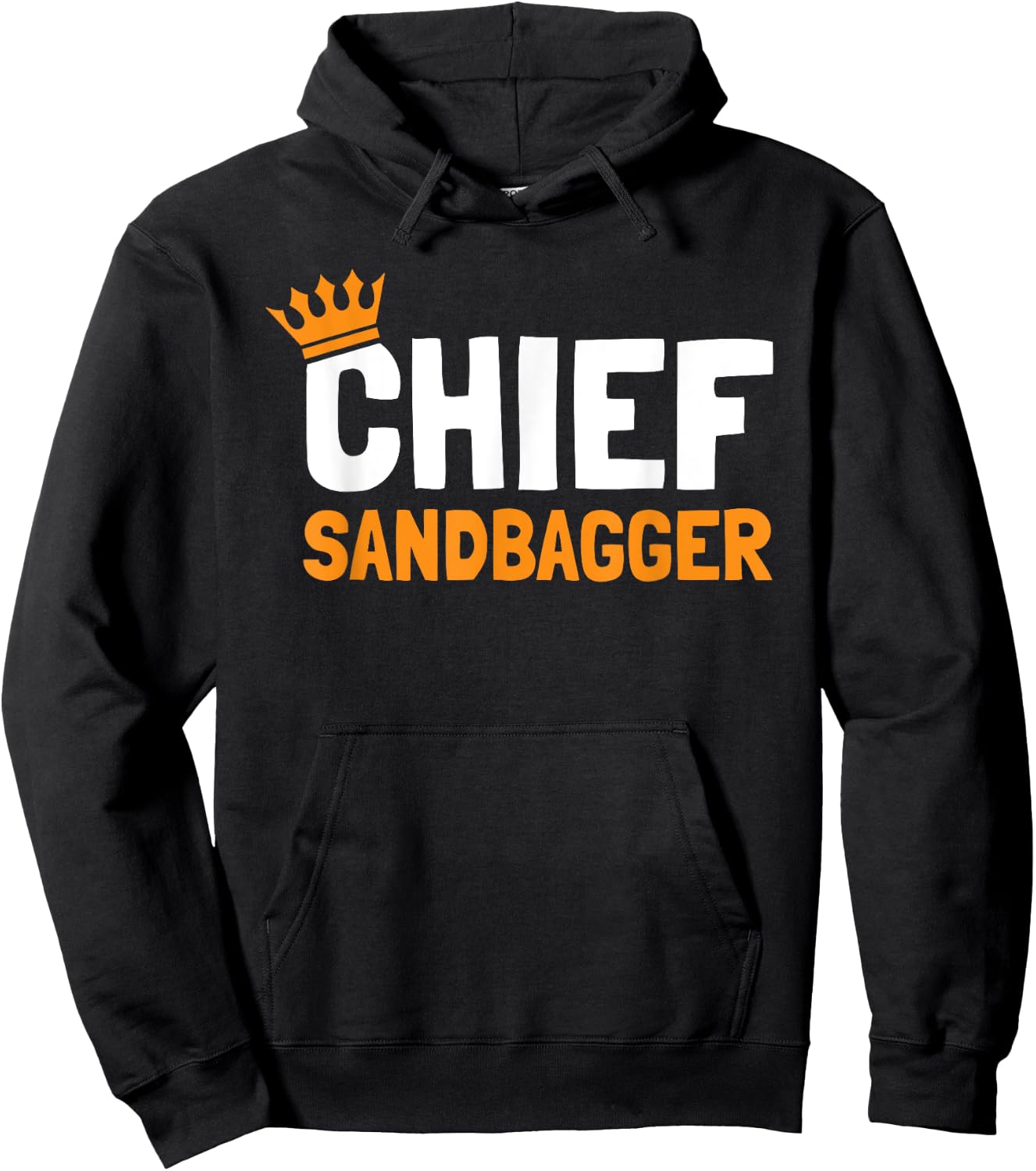 Chief Sandbagger Golf - -Adults, Black, Small Hoodie - Hoodie | Black