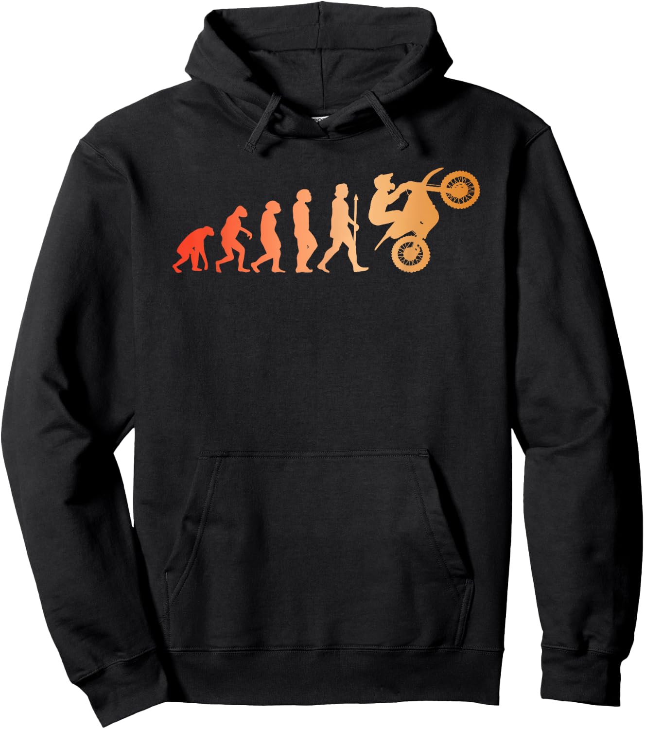 Motorcycle Rider Two Wheel Machine Motorcyclist Hoodie - Hoodie | Black