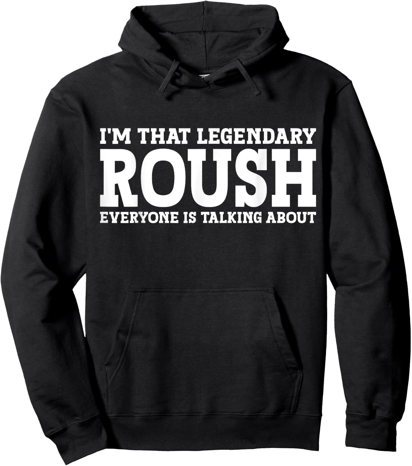 Roush Surname Funny Team Family Last Name Roush Hoodie - Hoodie | Black